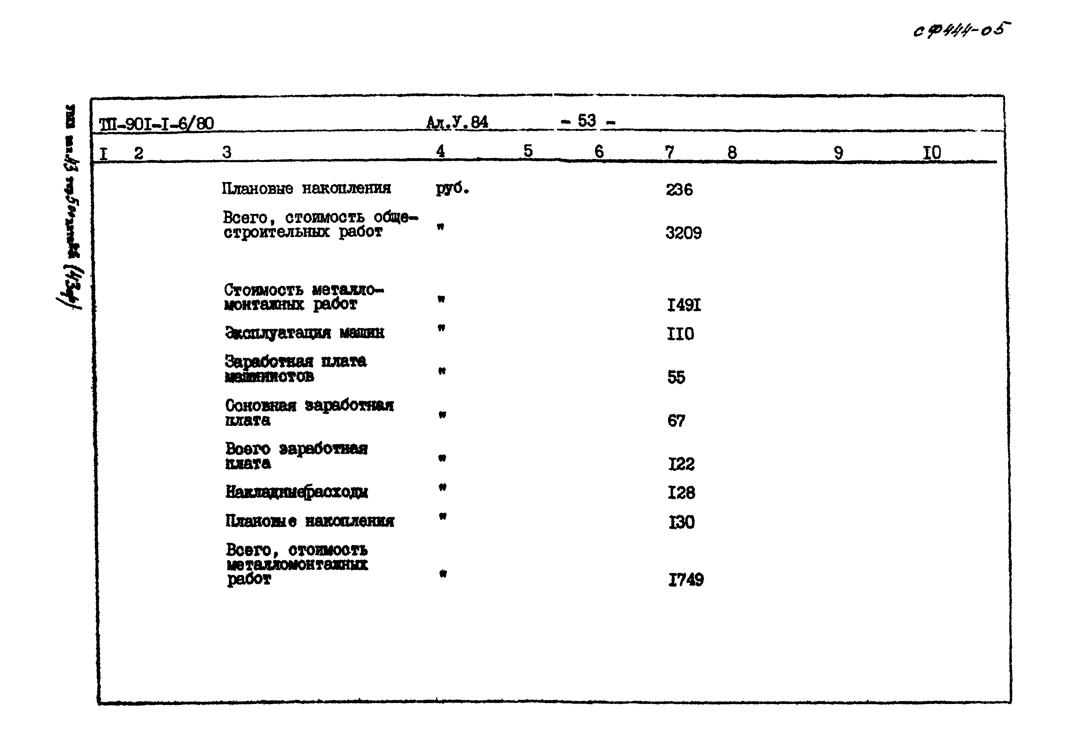 Типовой проект 901-1-6/80