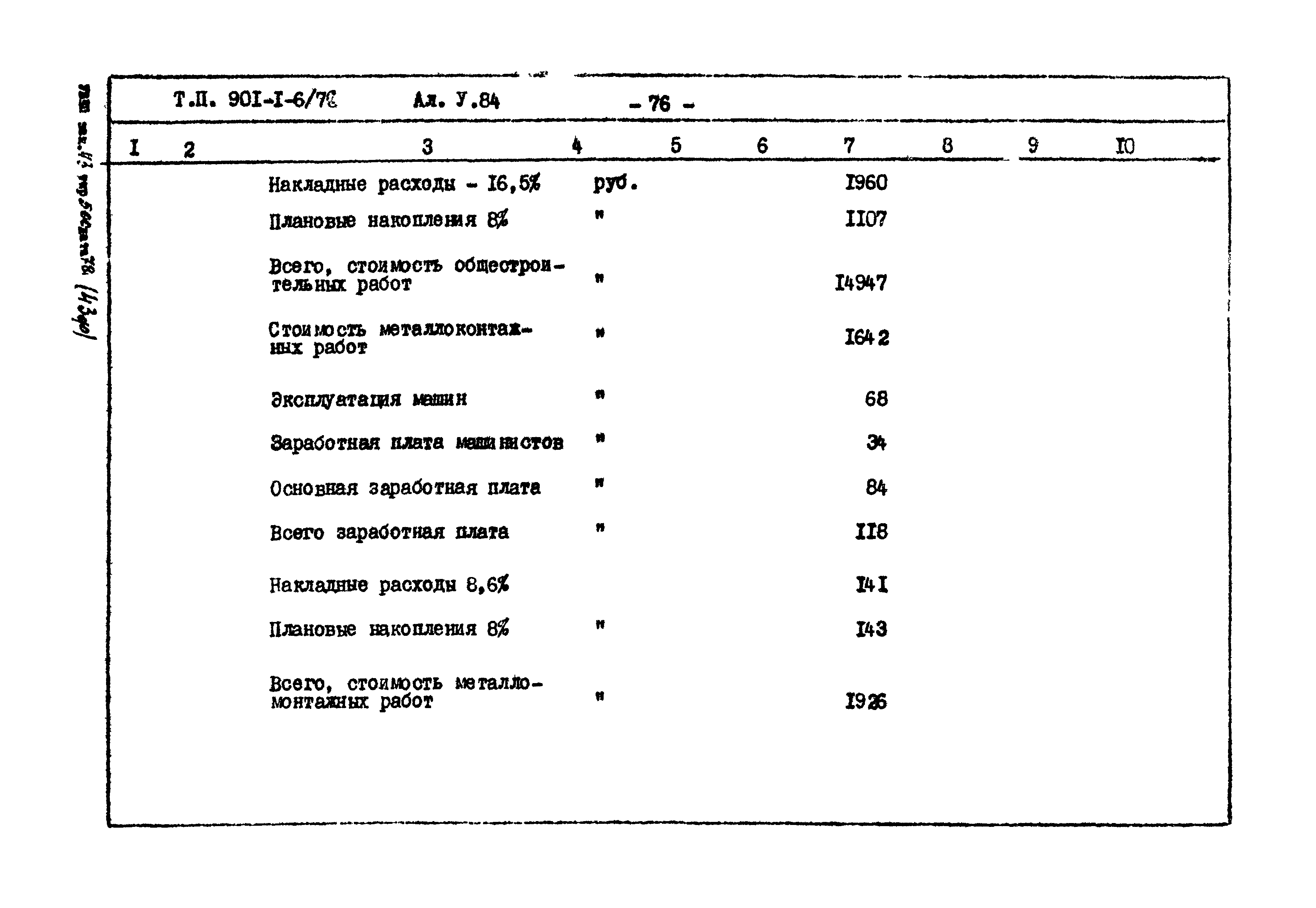 Типовой проект 901-1-6/80