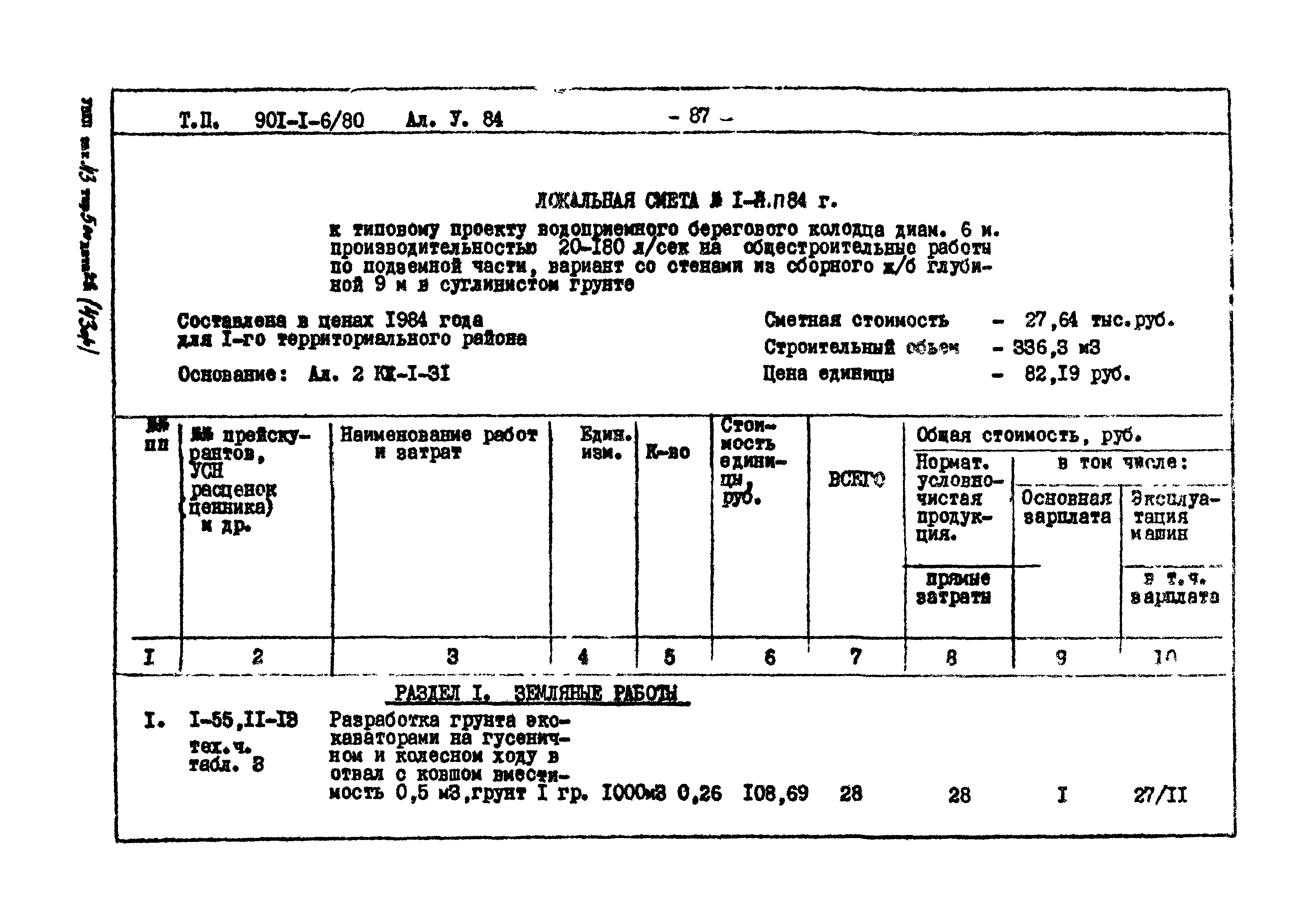 Типовой проект 901-1-6/80