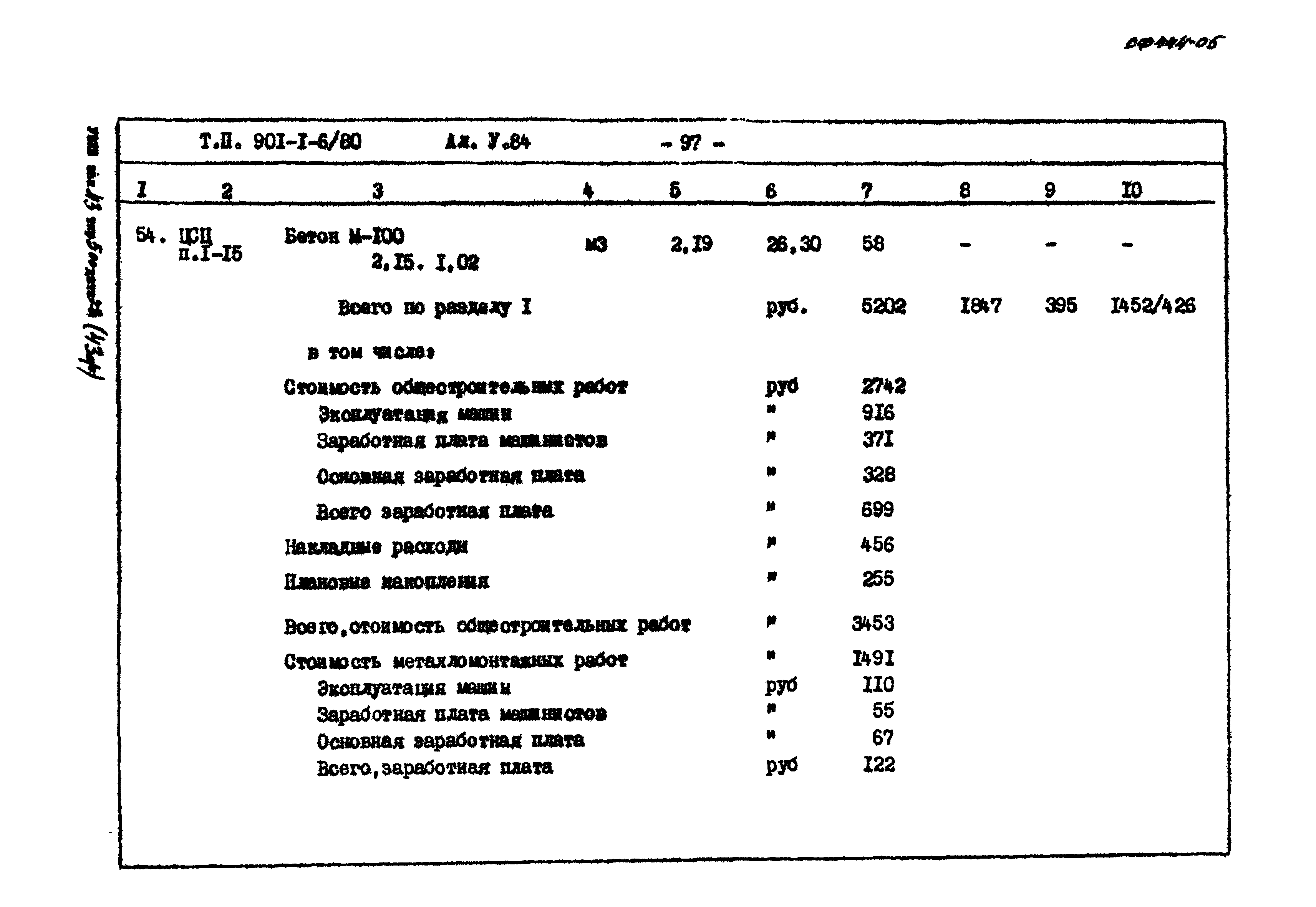 Типовой проект 901-1-6/80