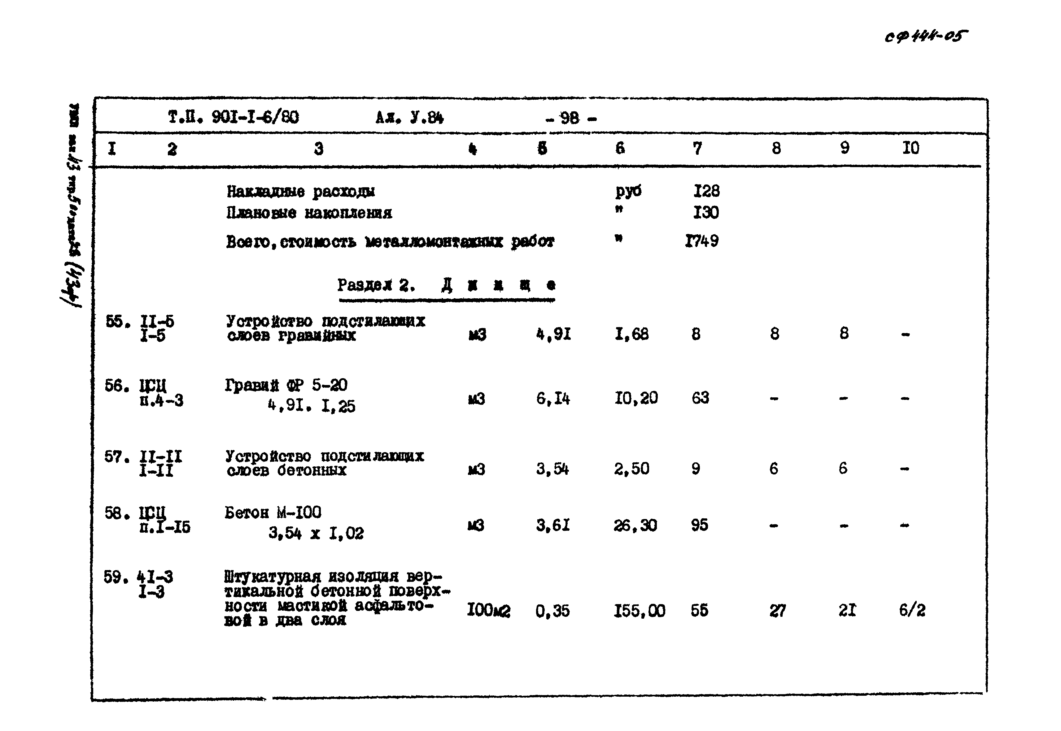 Типовой проект 901-1-6/80