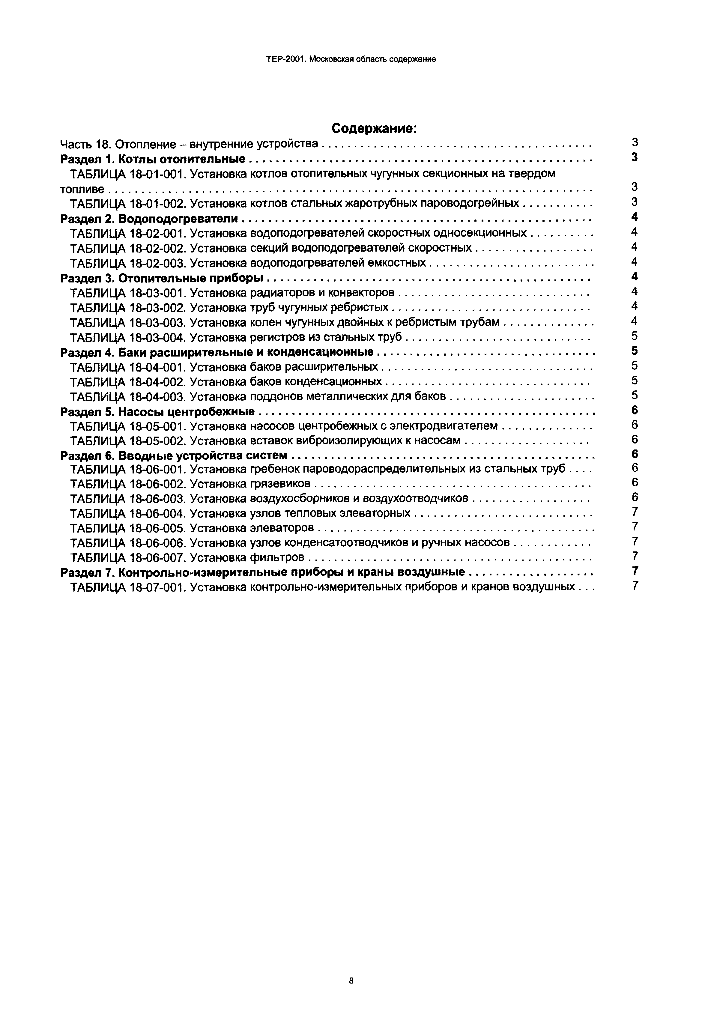 ТЕР 18-2001 Московской области