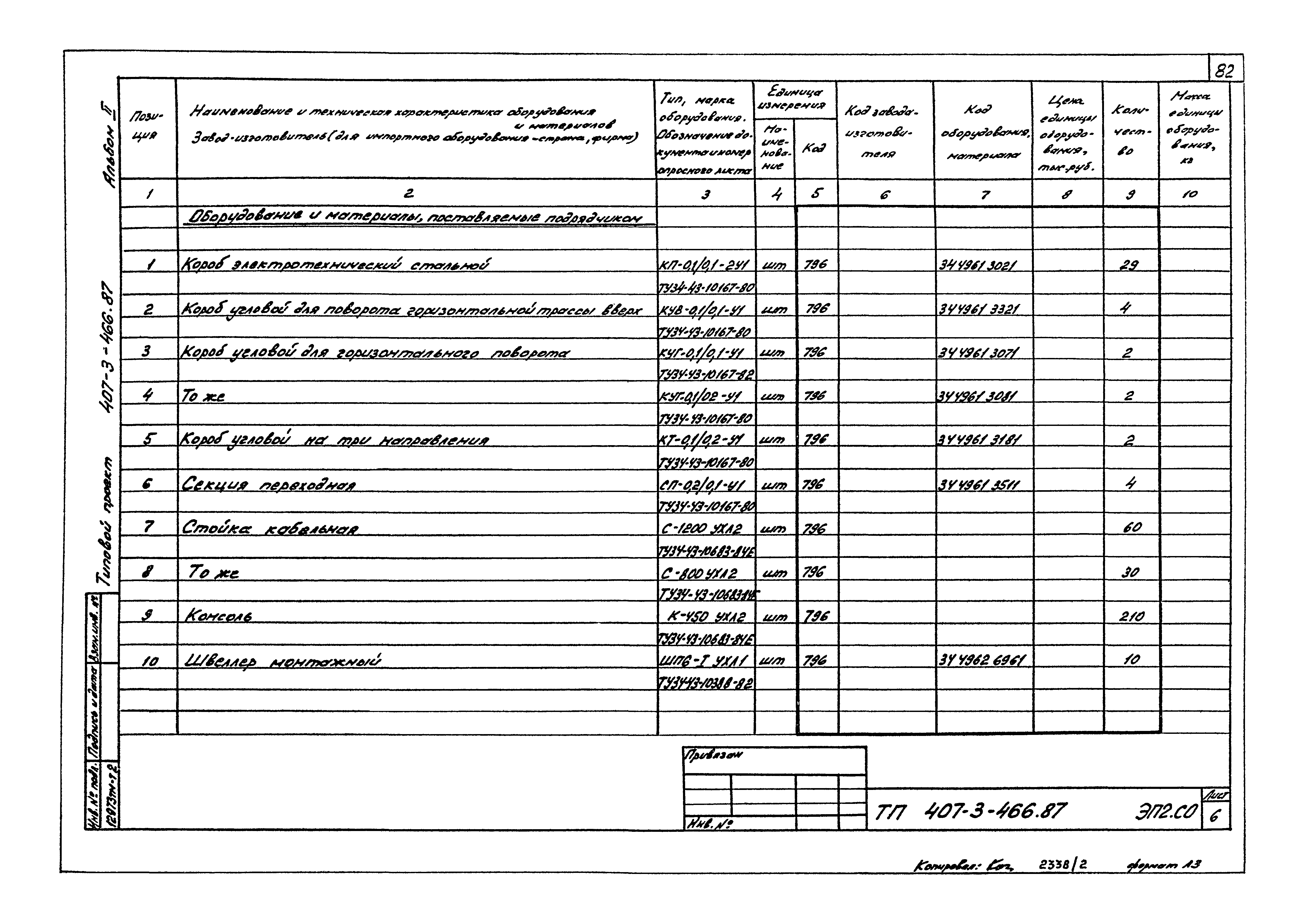 Типовой проект 407-3-466.87