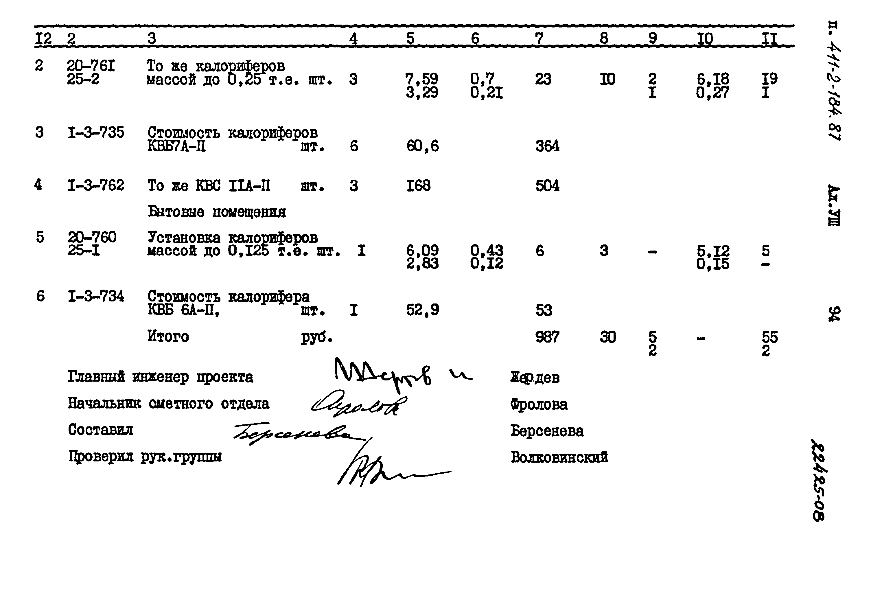 Типовой проект 411-2-184.87