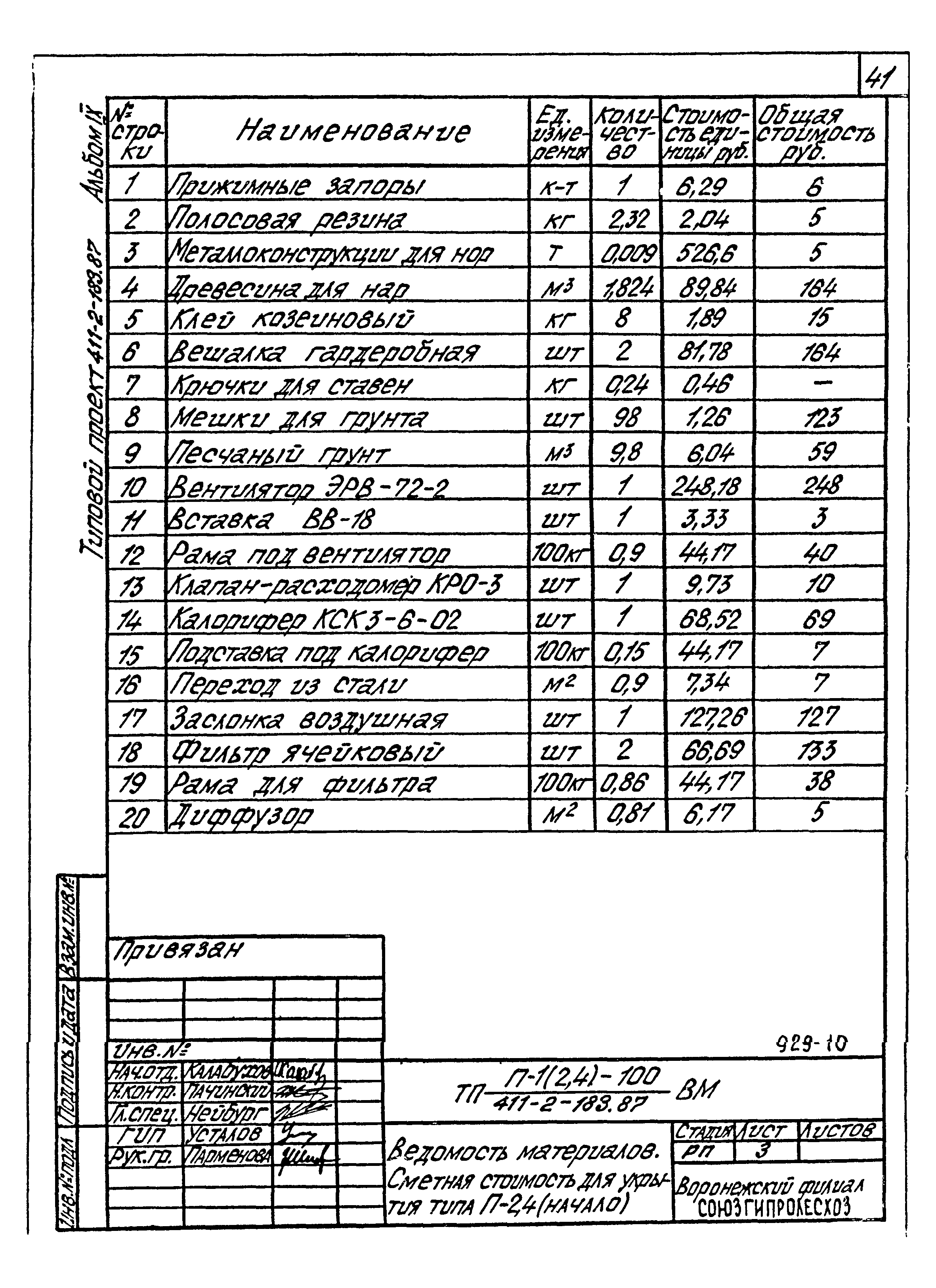 Типовой проект 411-2-183.87