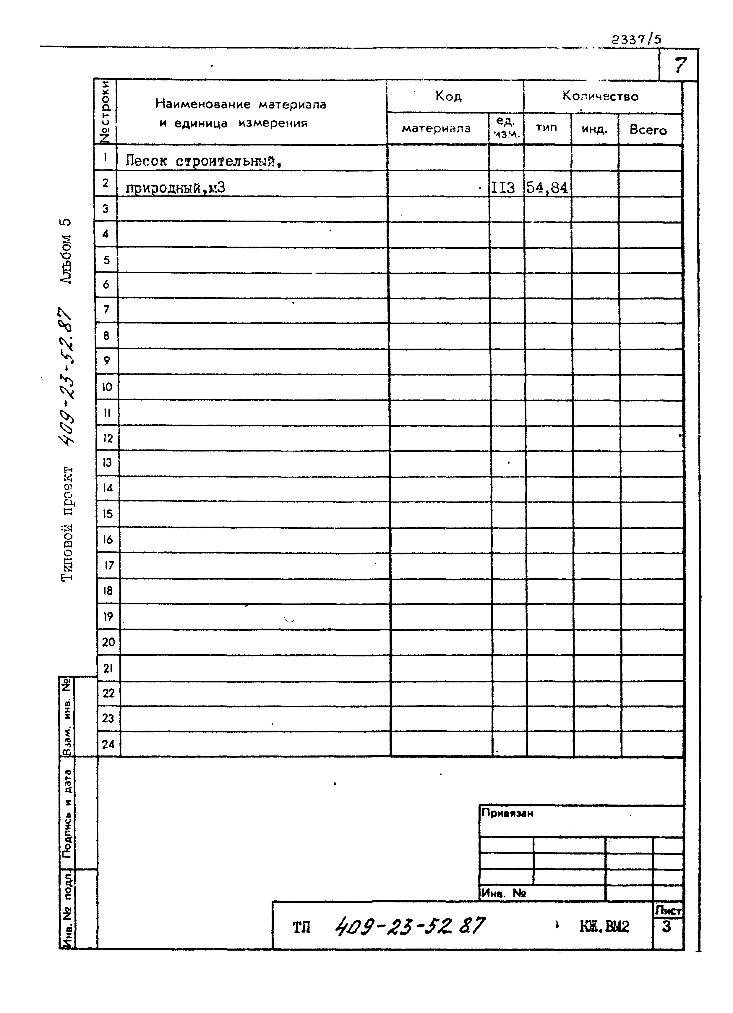 Типовой проект 409-23-52.87