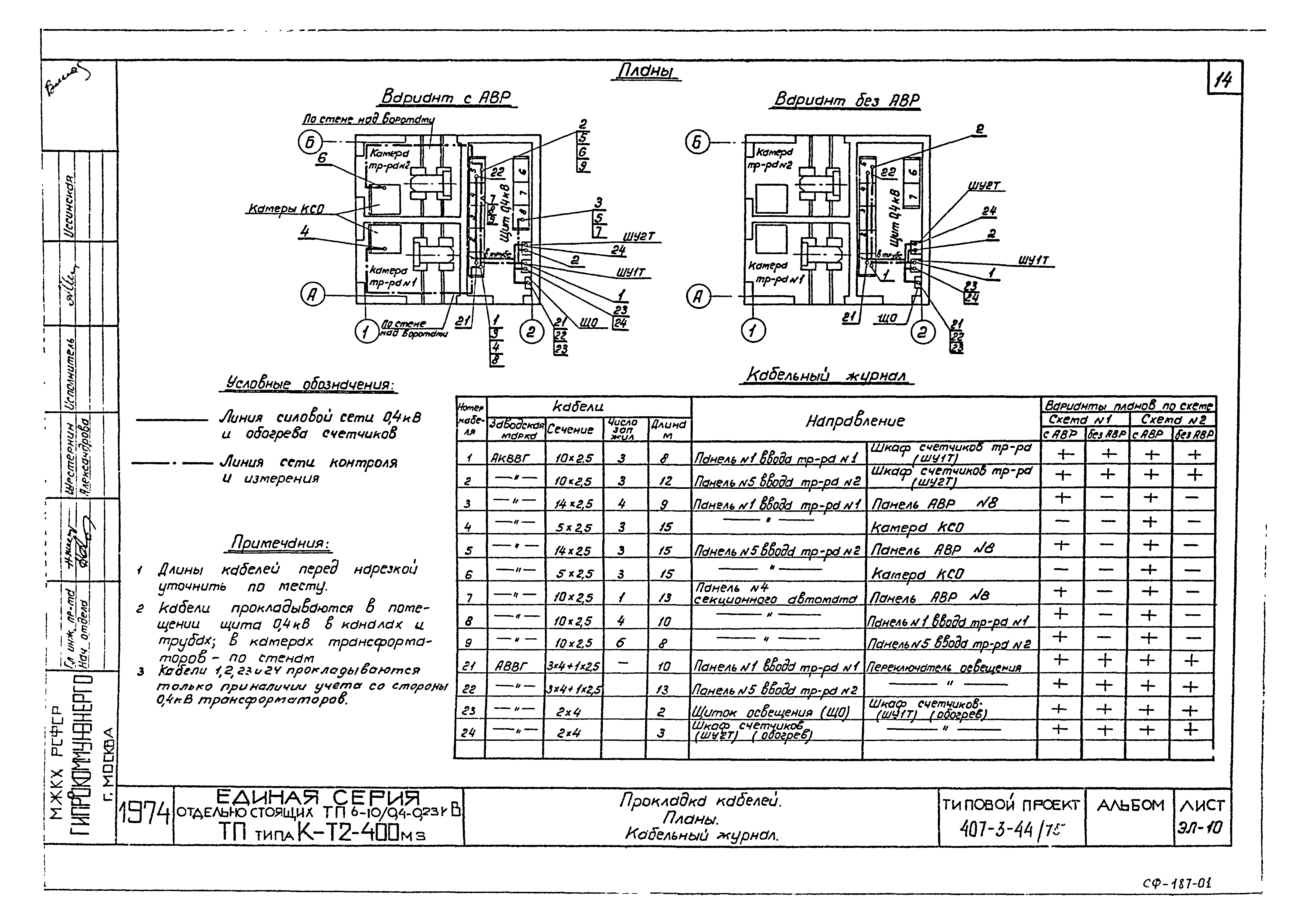 Типовой проект 407-3-44/75