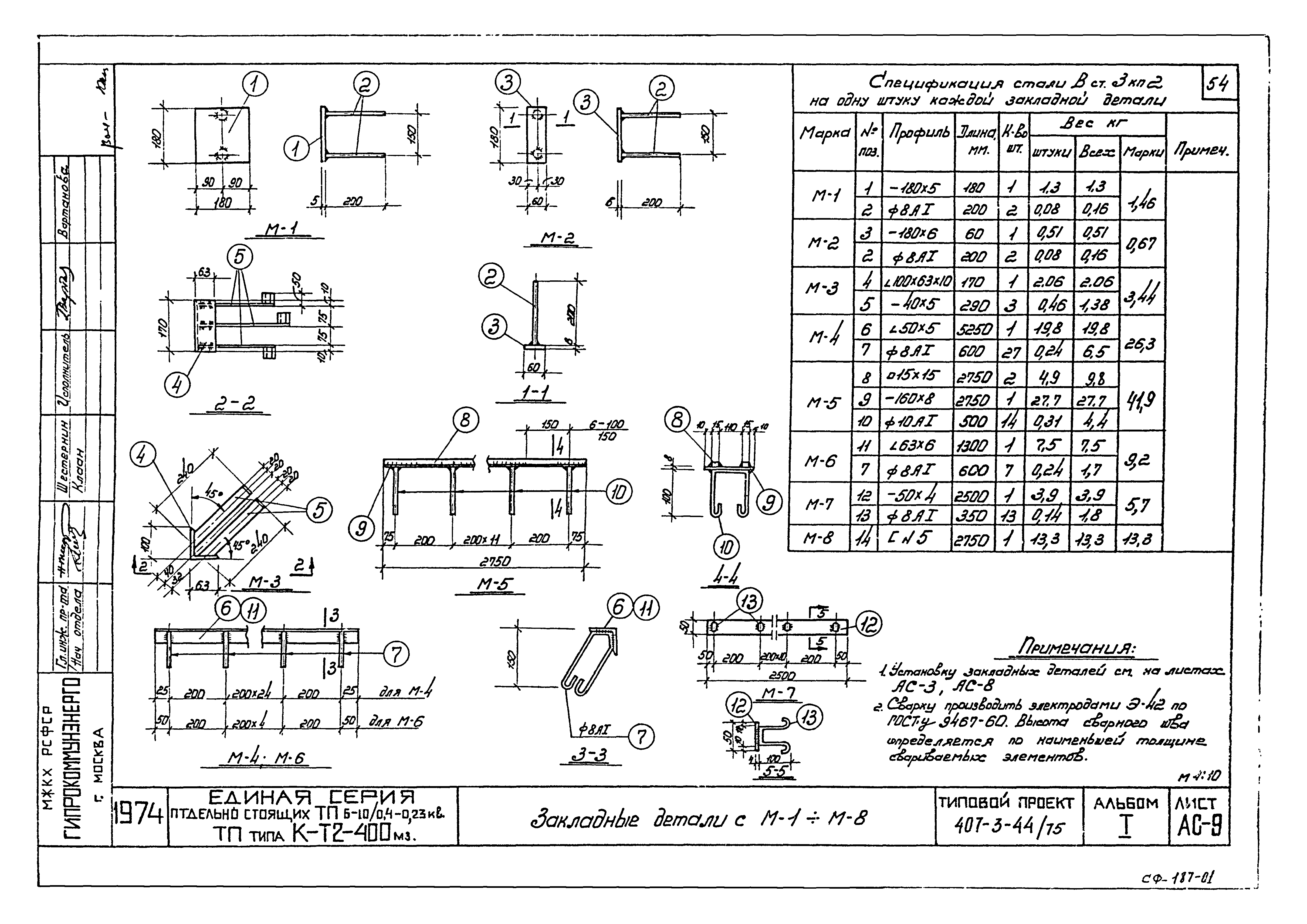 Типовой проект 407-3-44/75