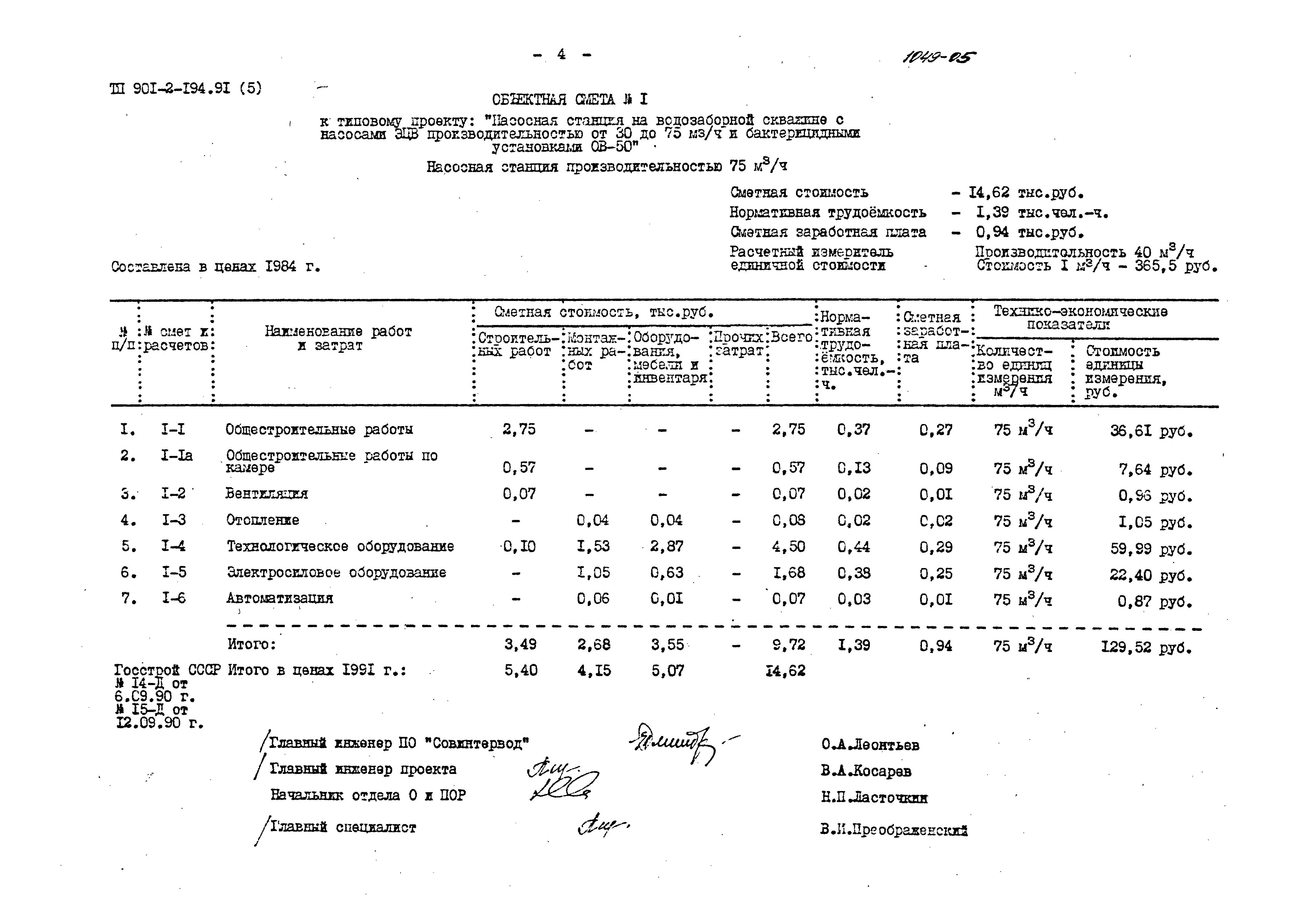 Типовой проект 901-2-194.91