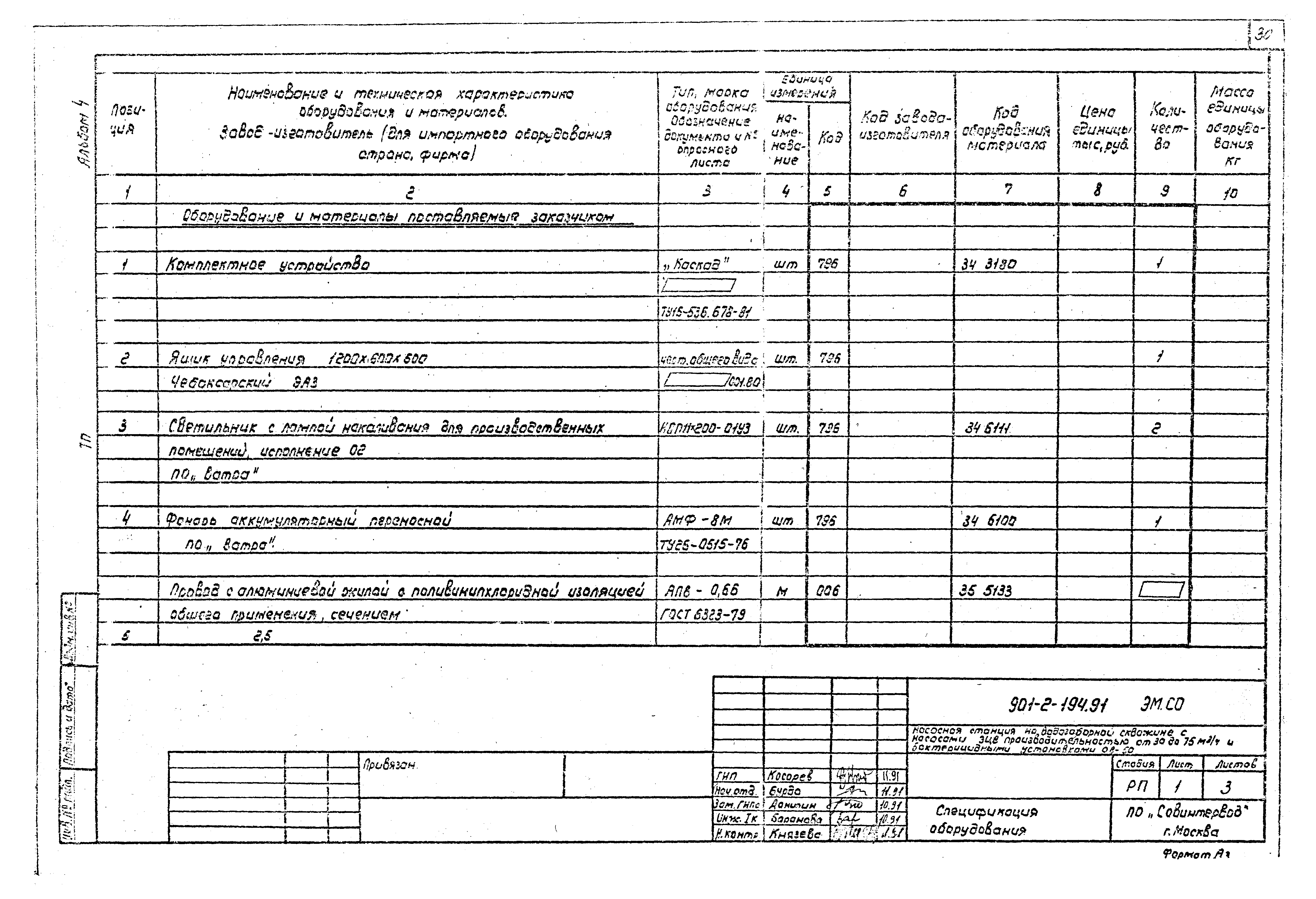 Типовой проект 901-2-194.91