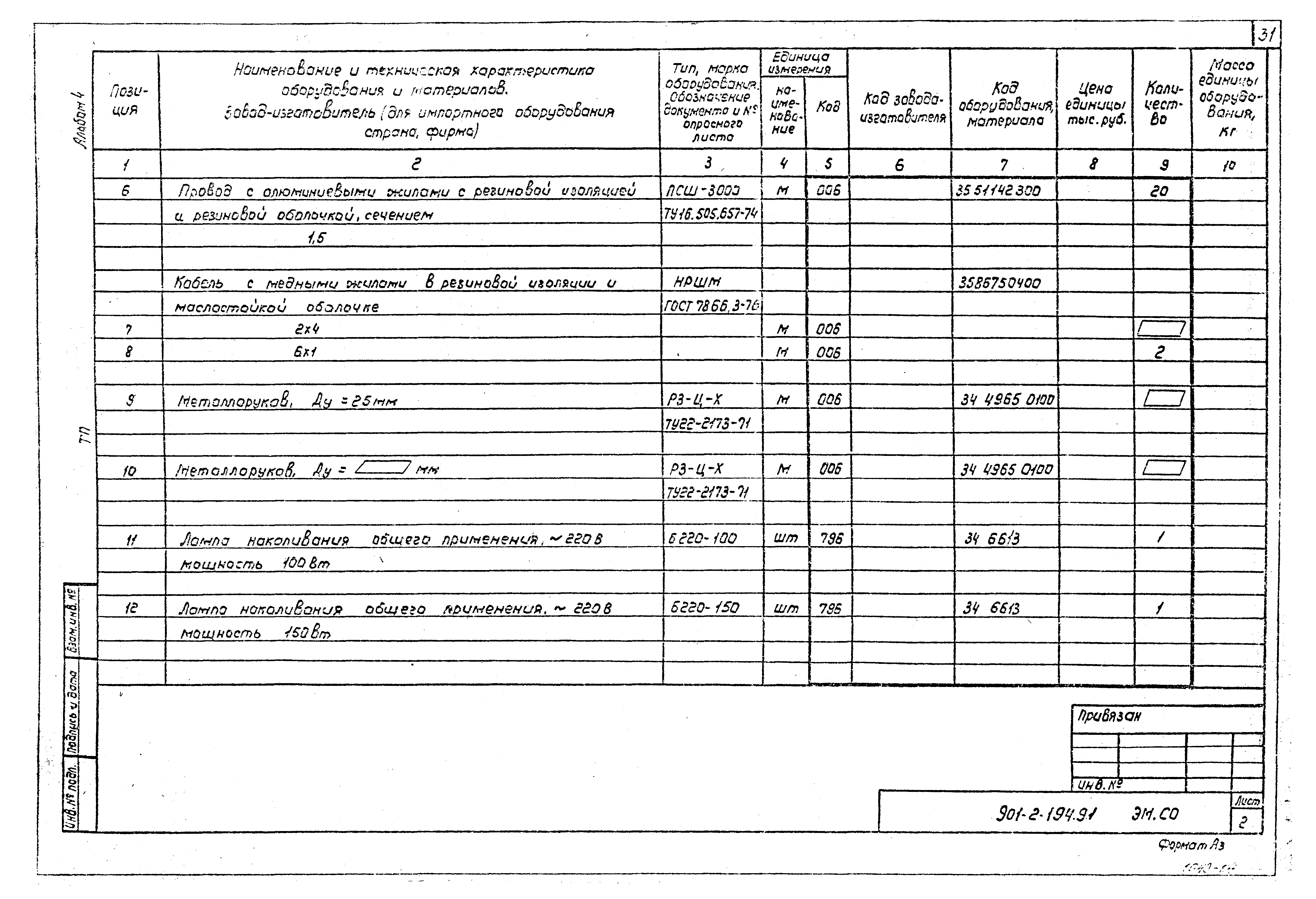 Типовой проект 901-2-194.91