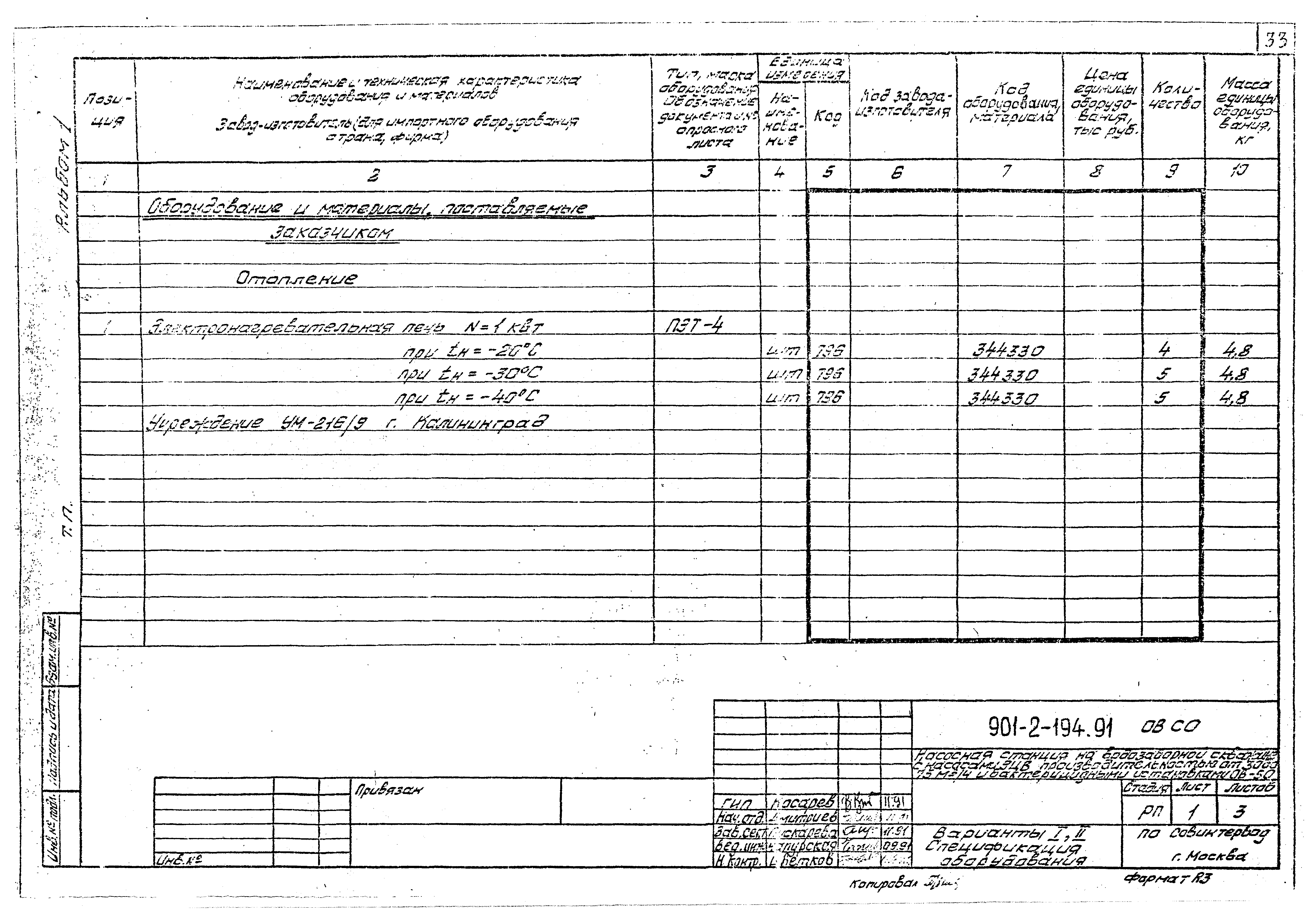 Типовой проект 901-2-194.91