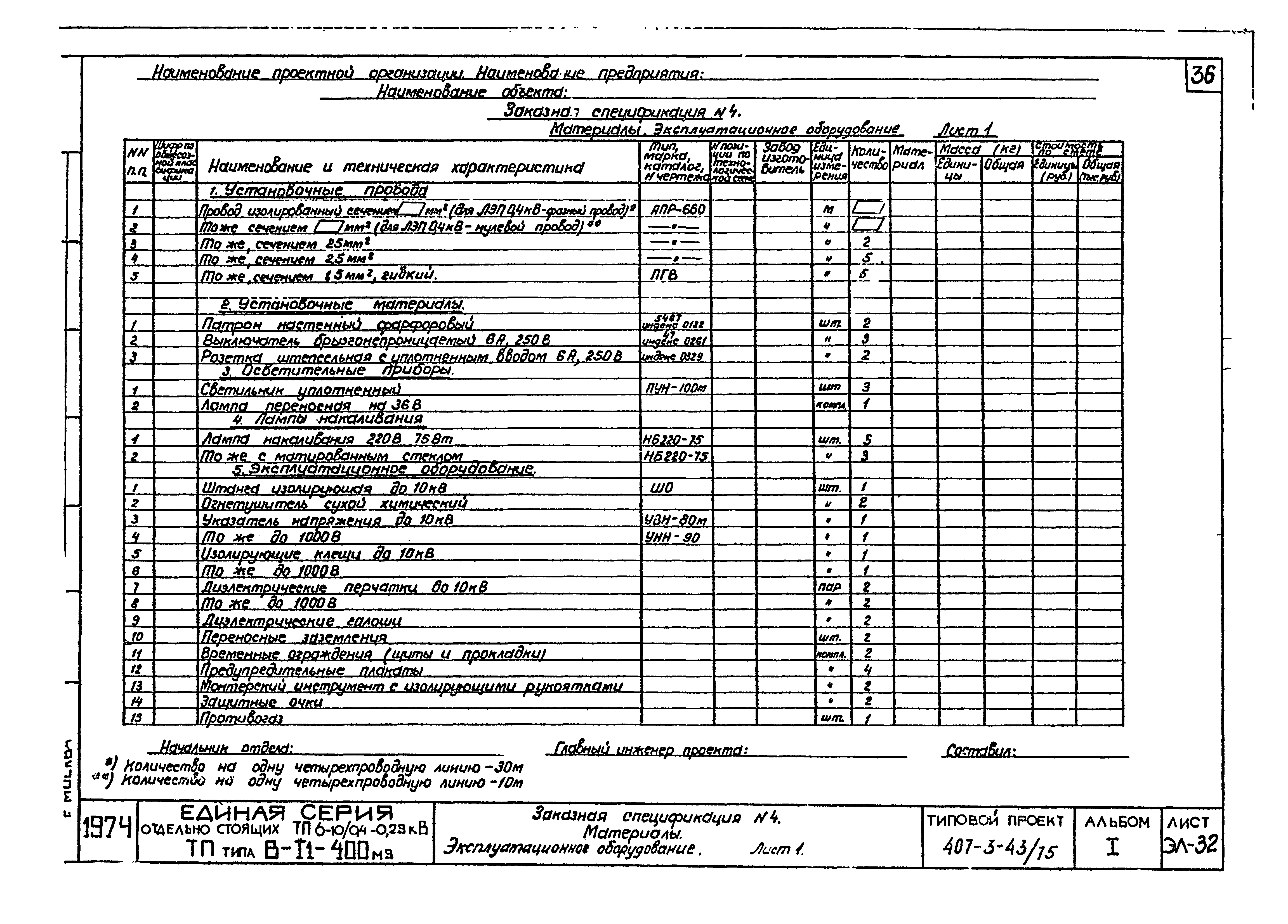 Типовой проект 407-3-43/75