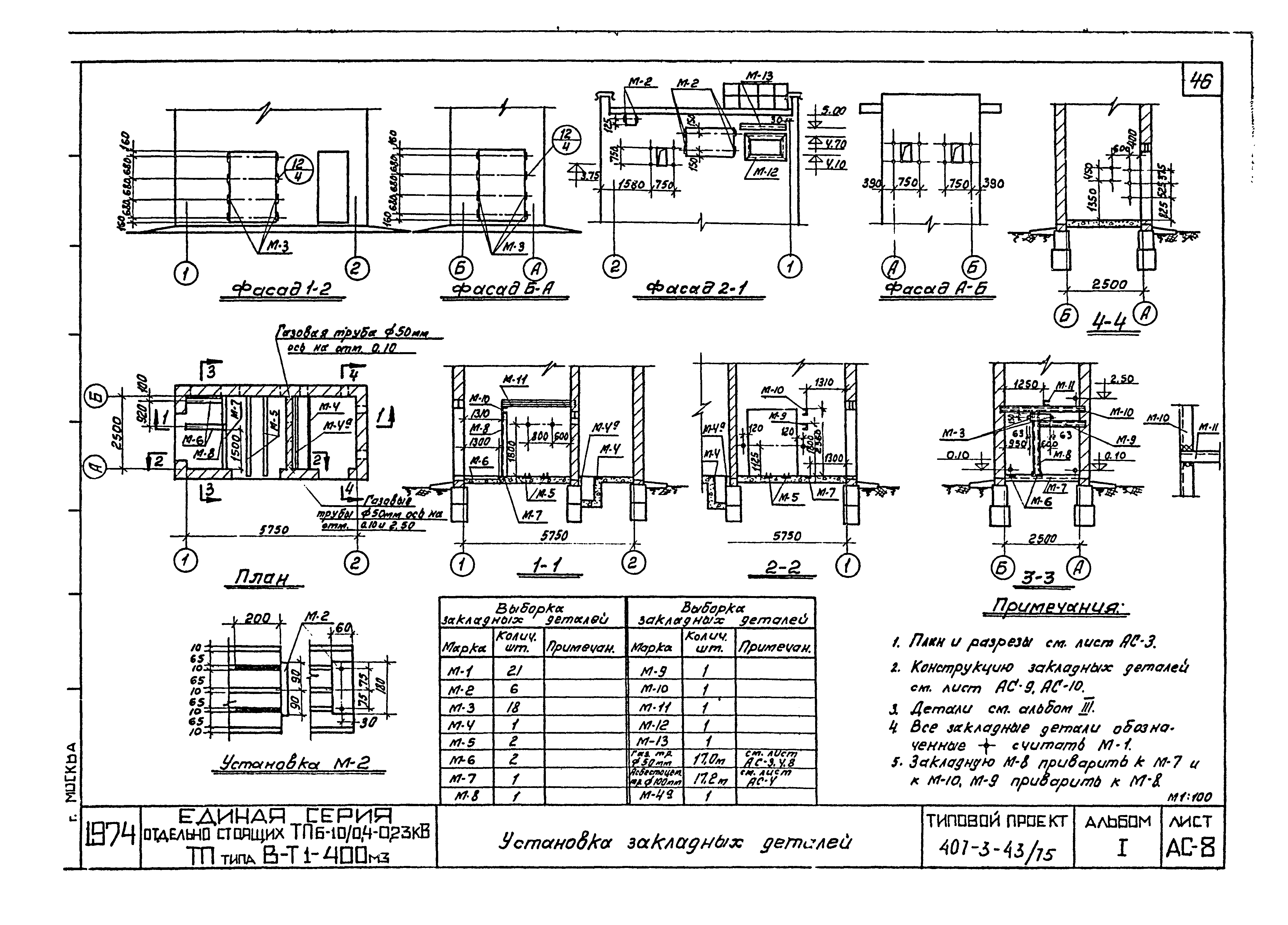 Типовой проект 407-3-43/75