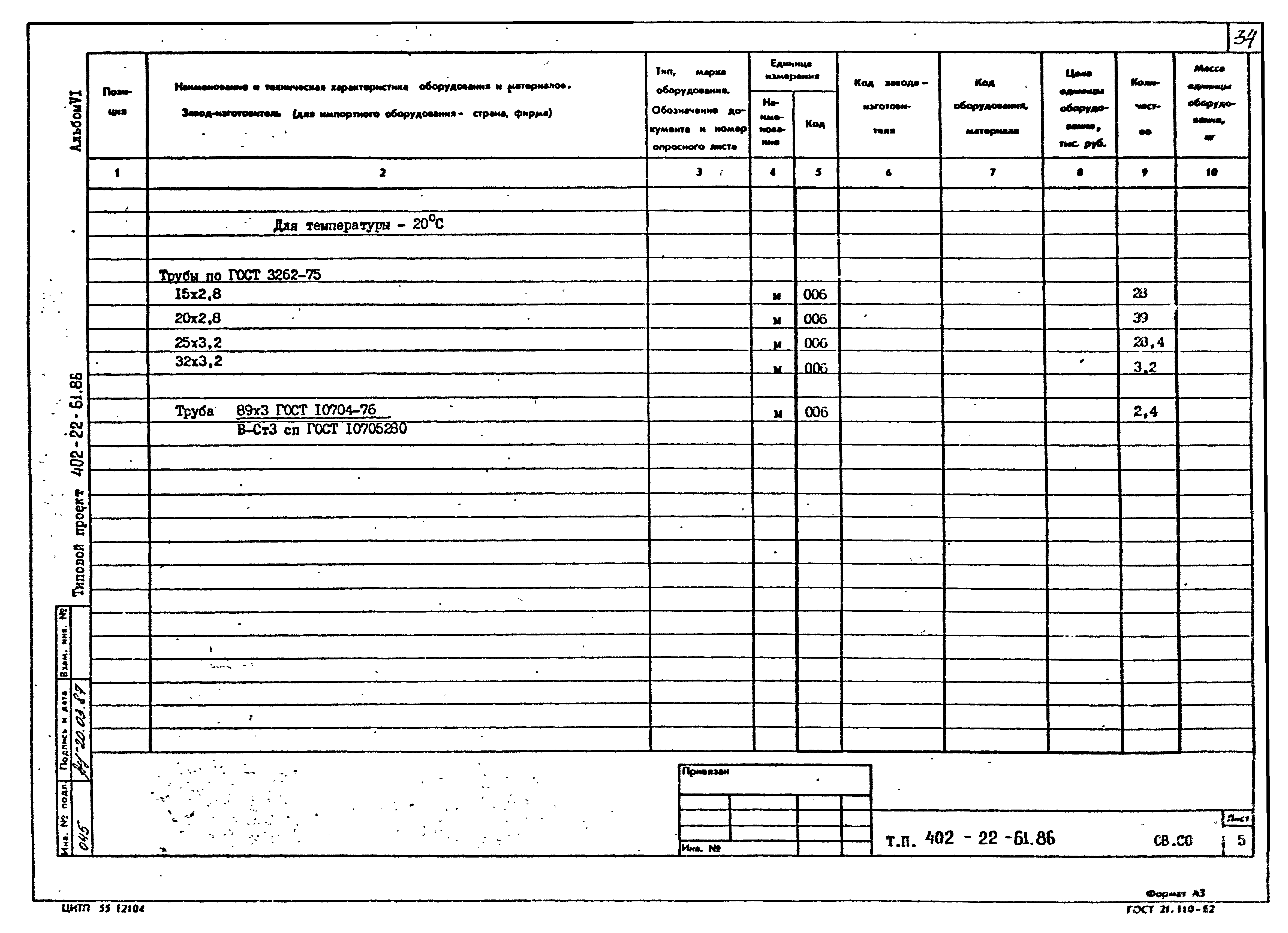 Типовой проект 402-22-61.86