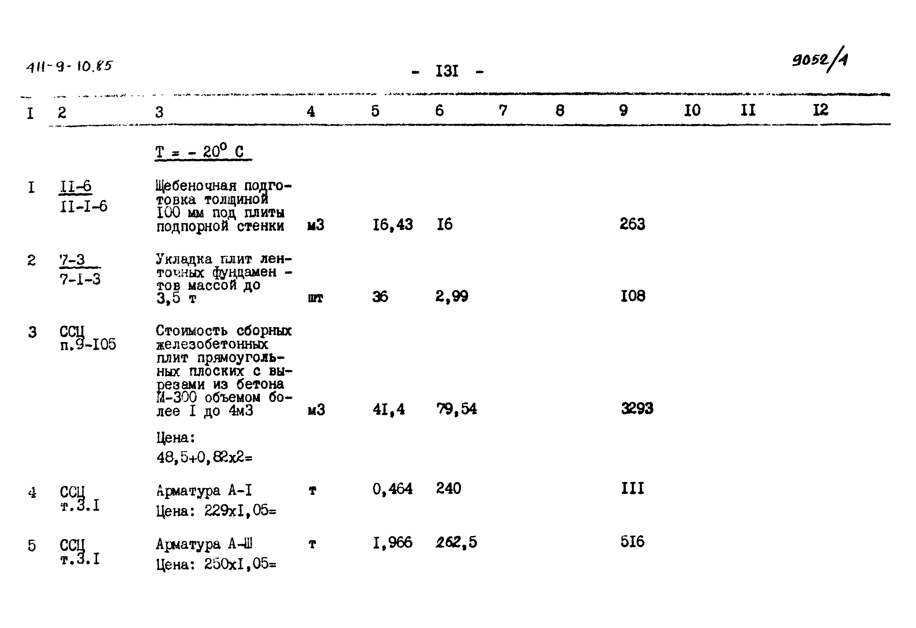 Типовой проект 411-9-10.85