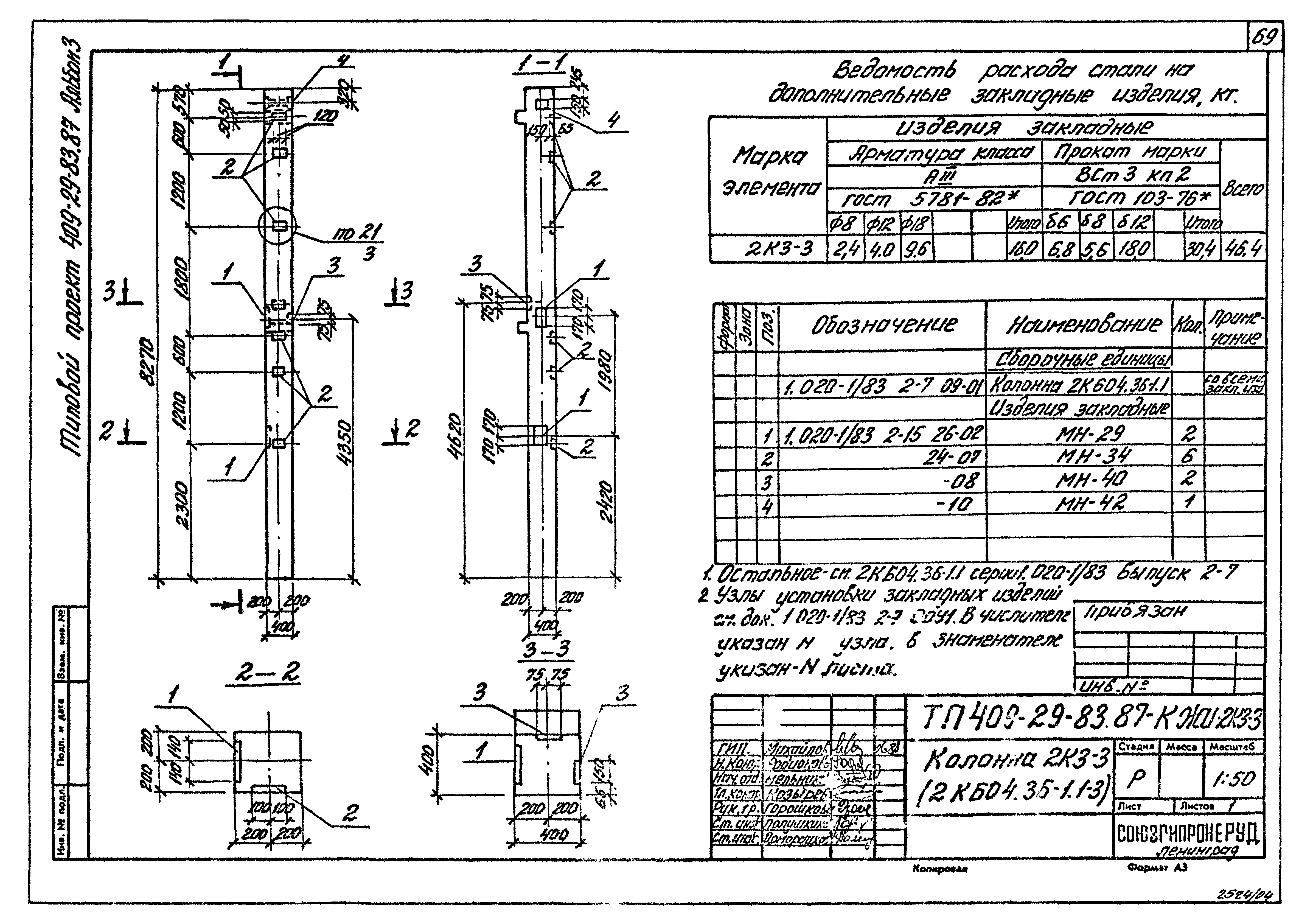 Типовой проект 409-29-83.87