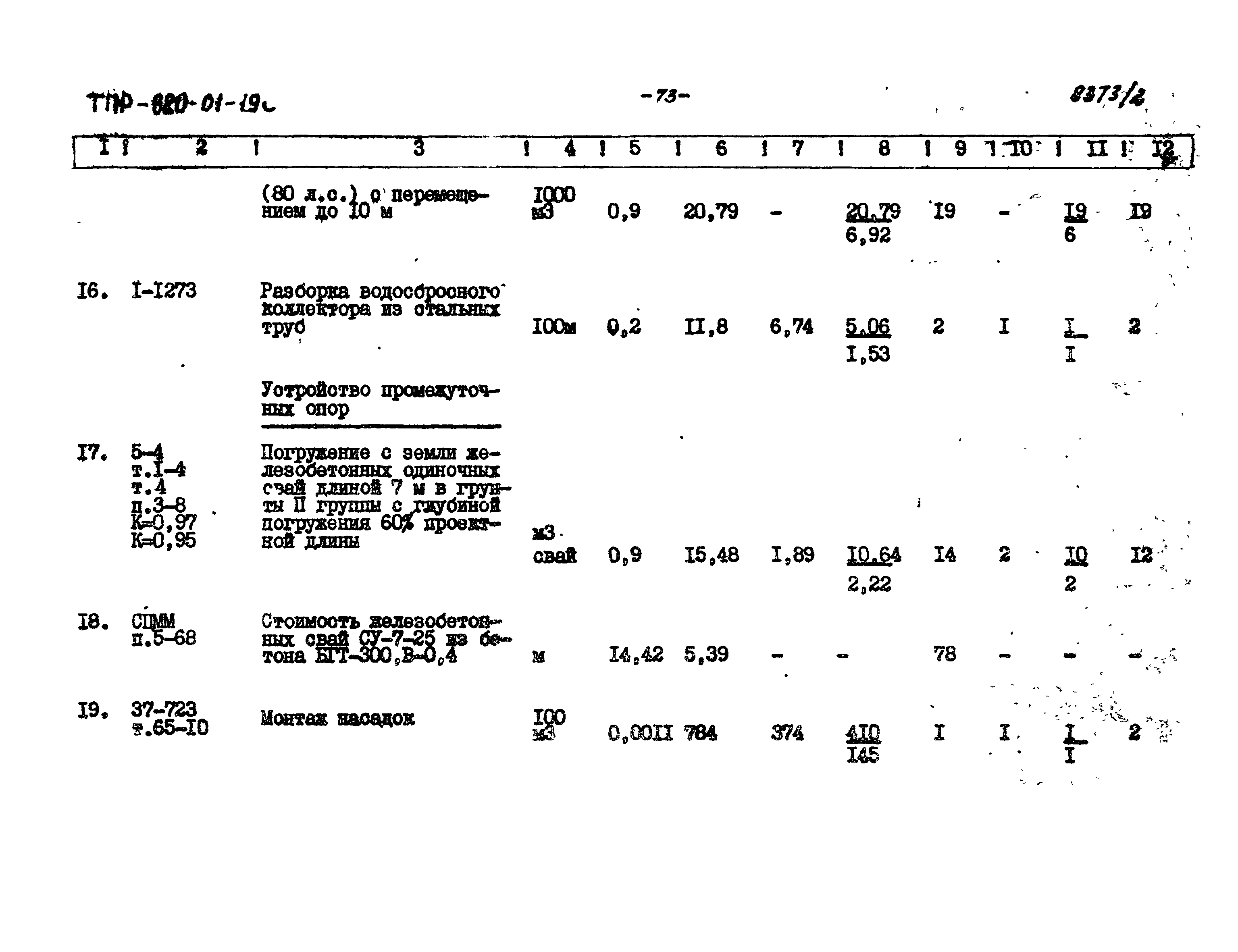 Типовые проектные решения 820-01-19с