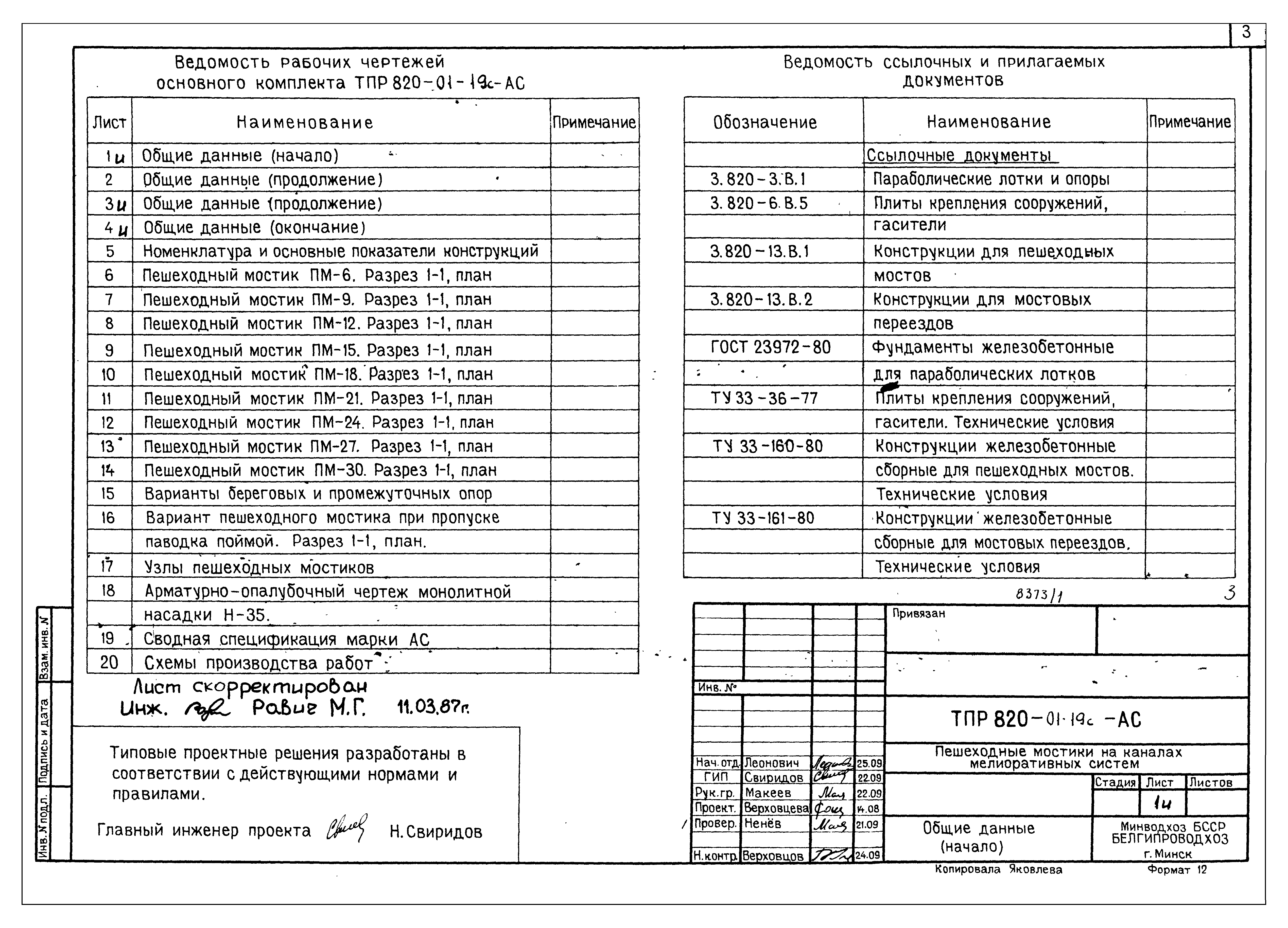 Типовые проектные решения 820-01-19с