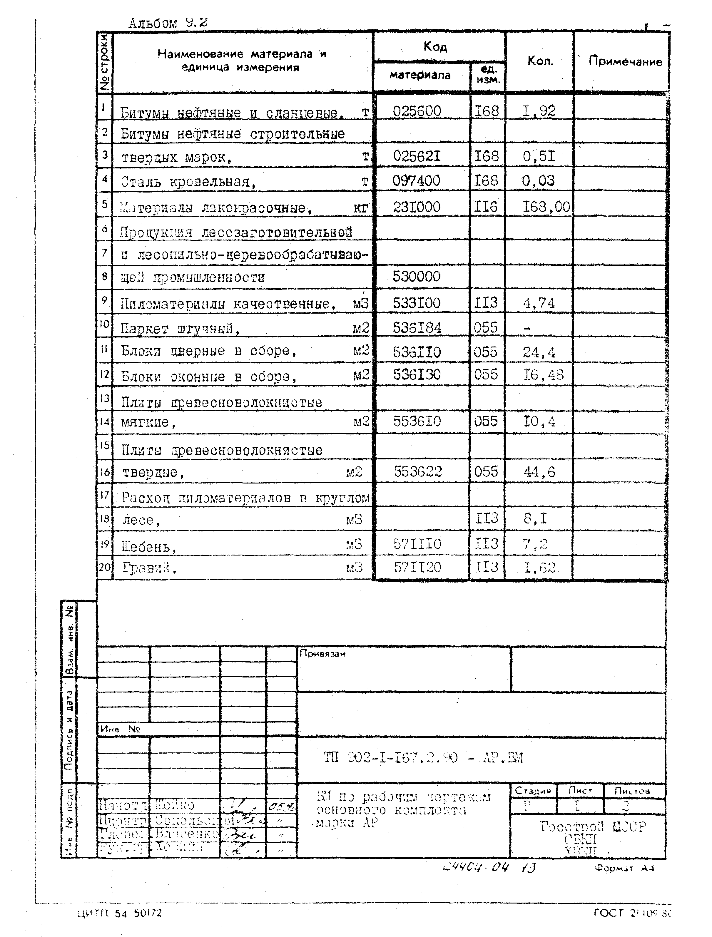 Типовой проект 902-1-167.2.90