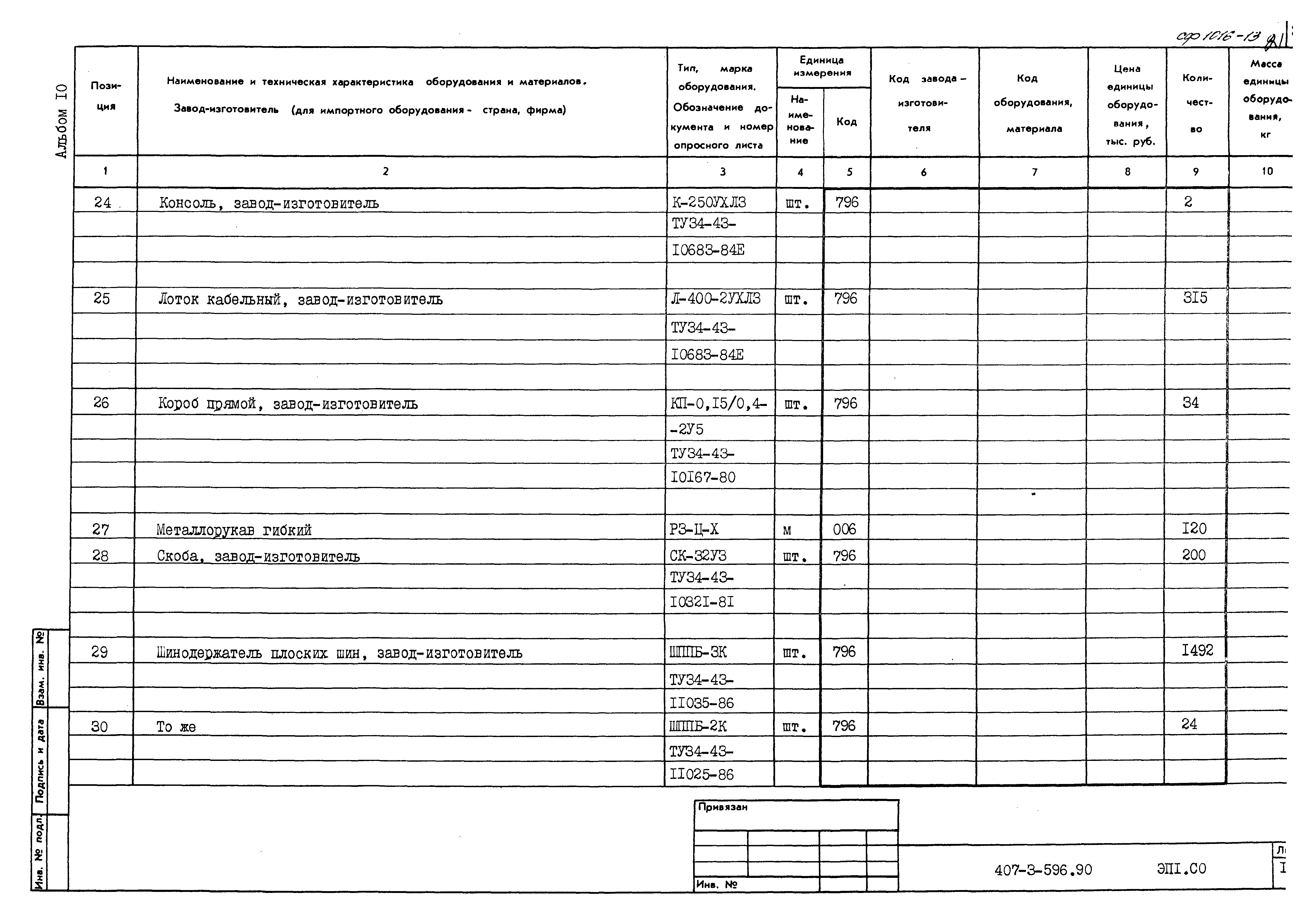 Типовой проект 407-3-596.90