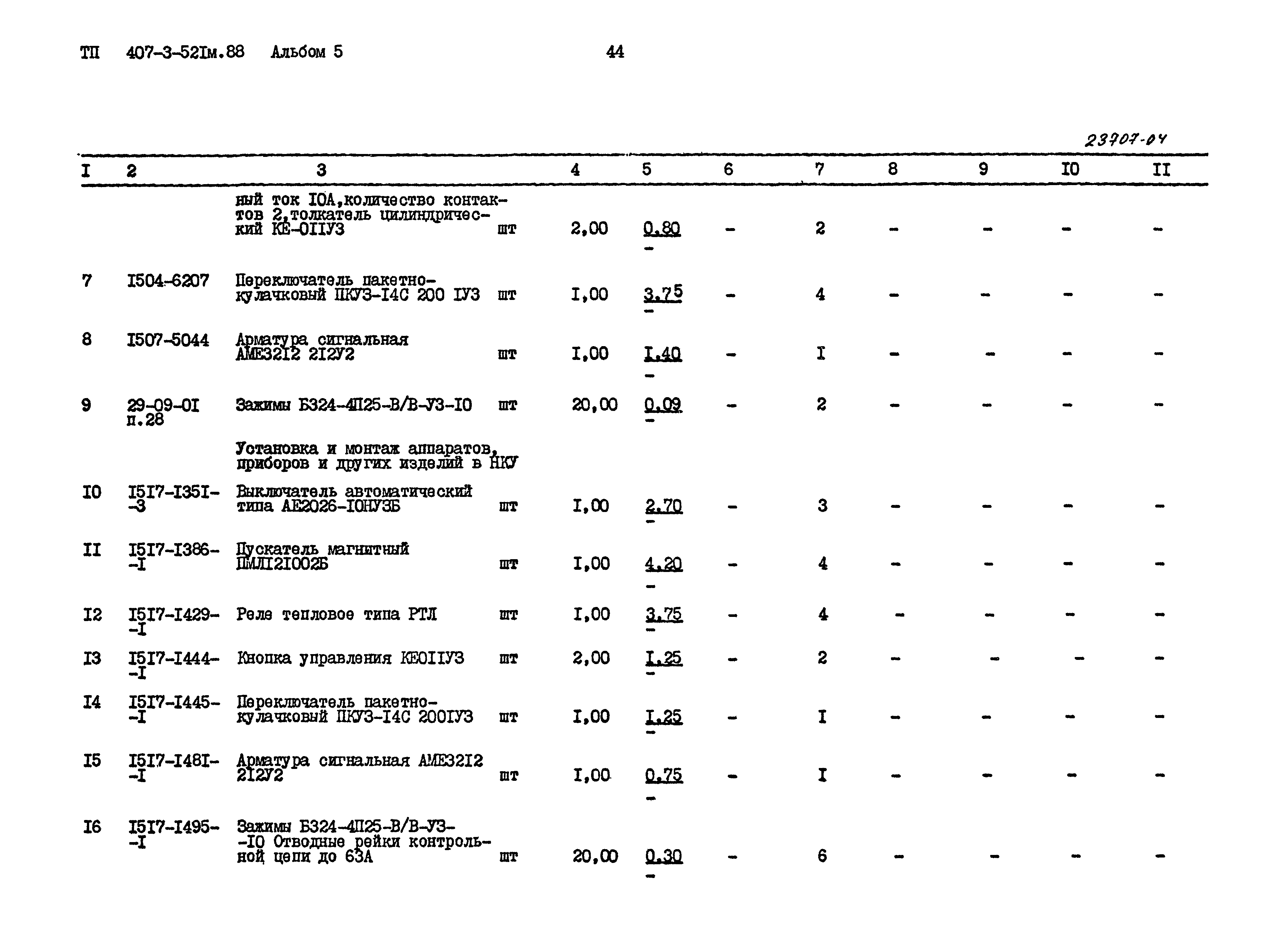 Типовой проект 407-3-521м.88