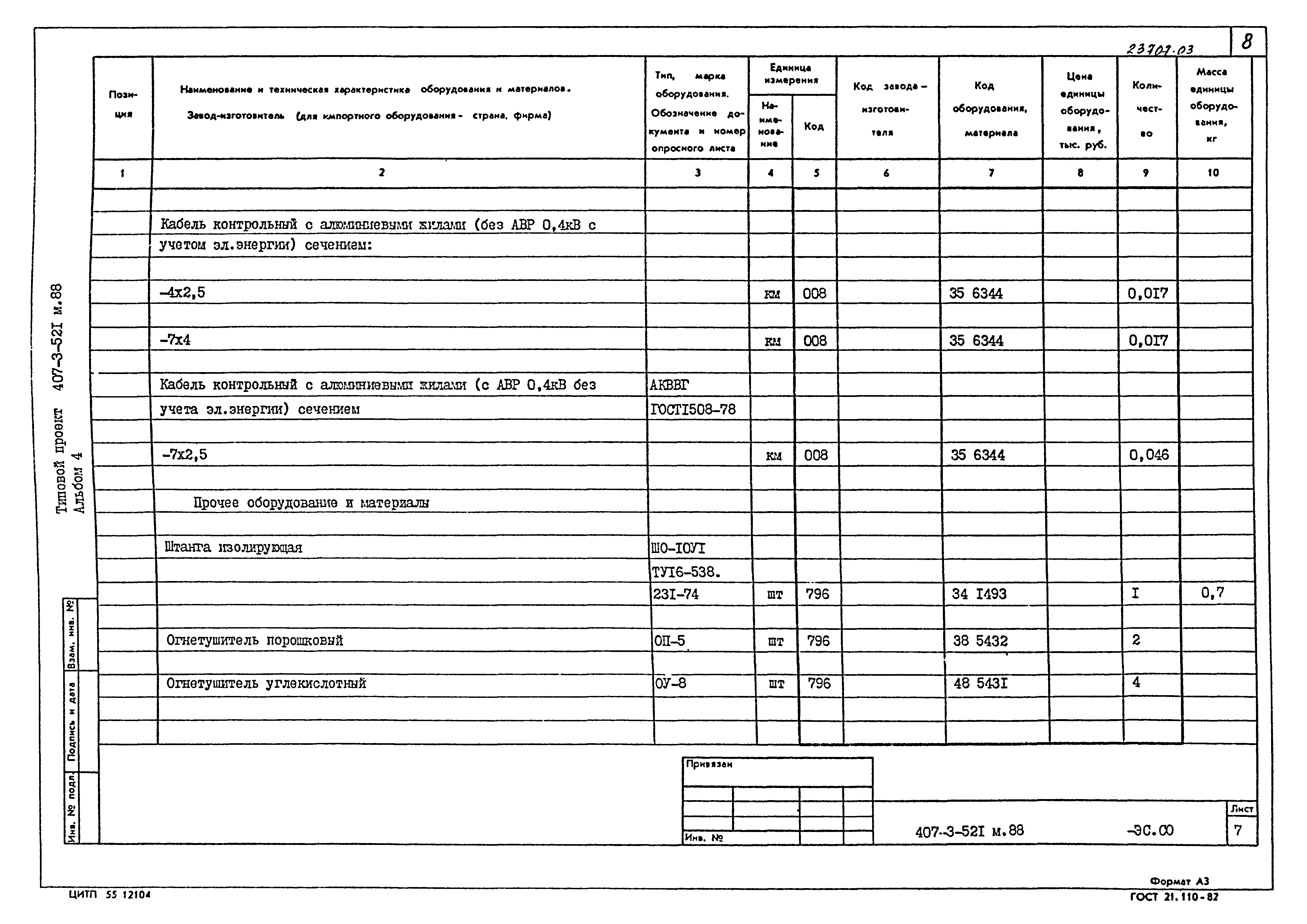 Типовой проект 407-3-521м.88