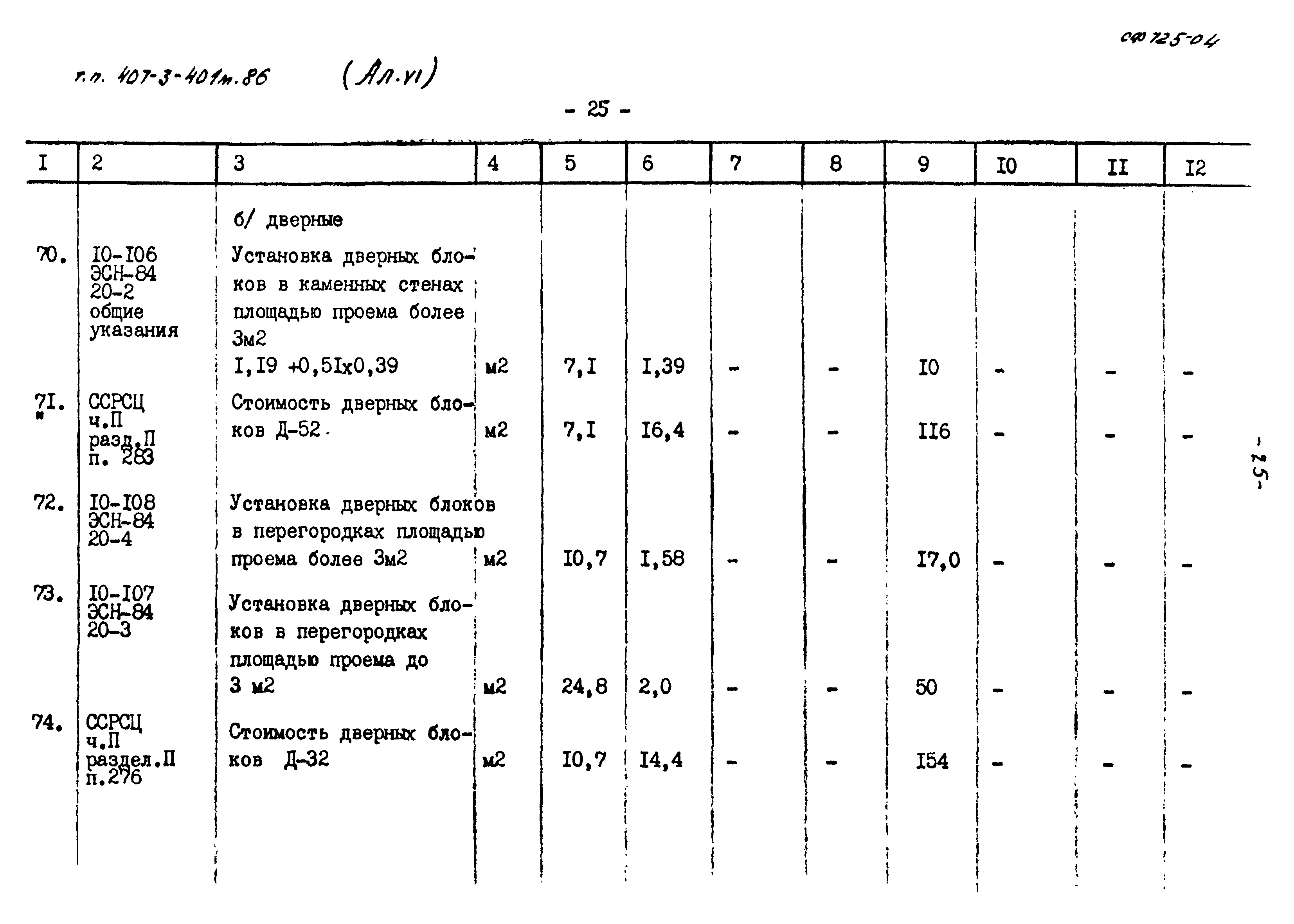 Типовой проект 407-3-401м.86