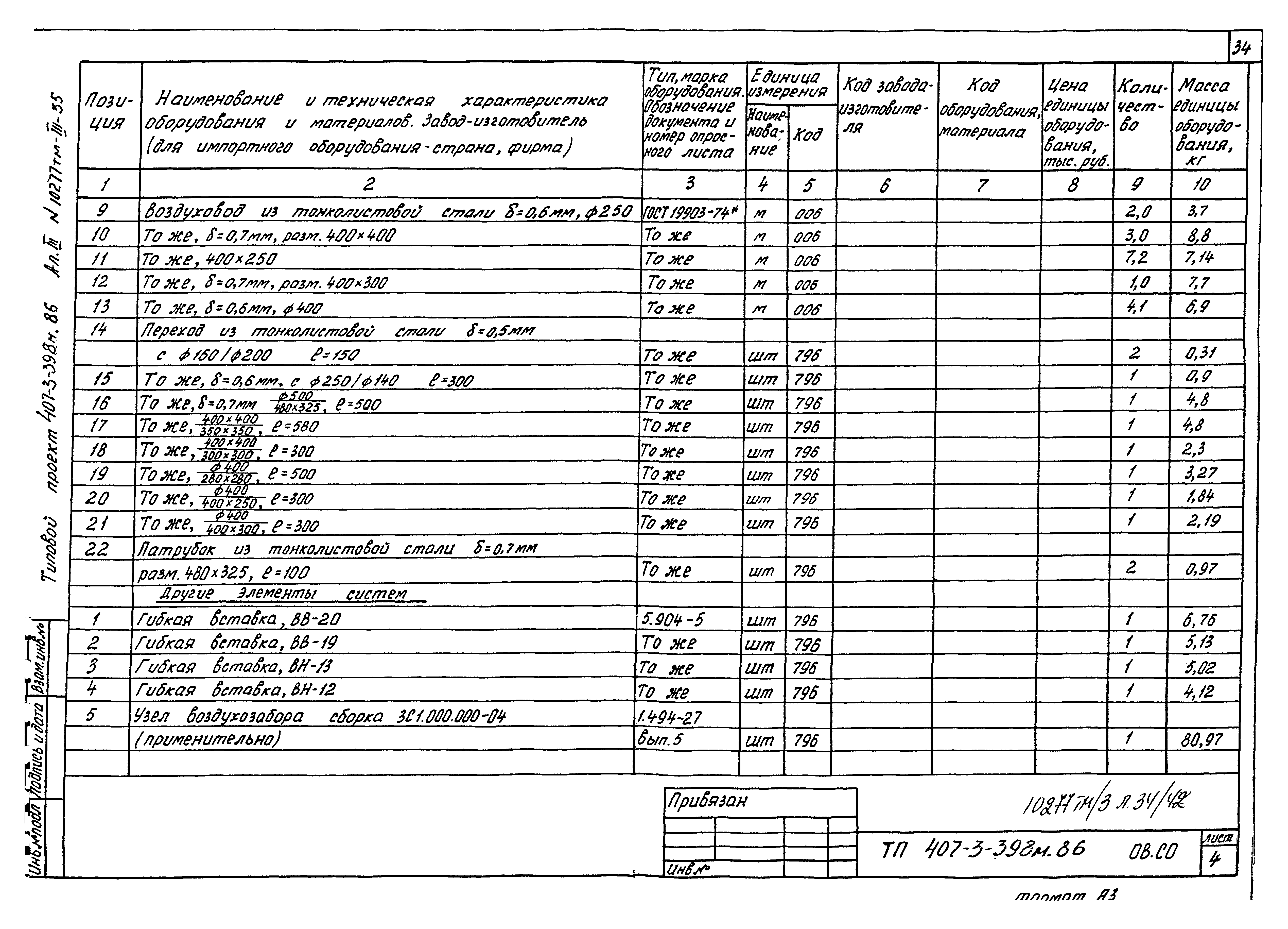 Типовой проект 407-3-398м.86