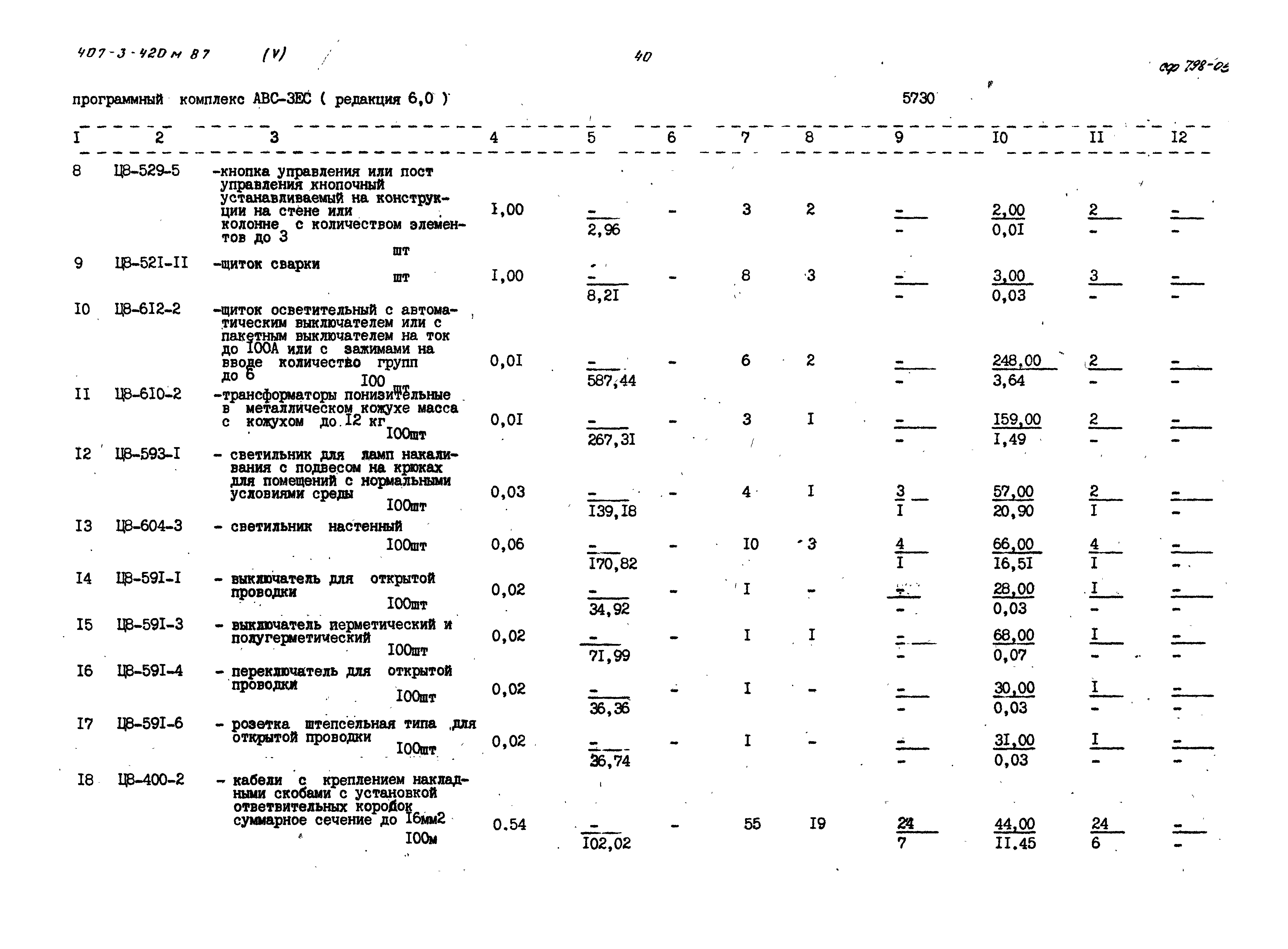 Типовой проект 407-3-420м.87