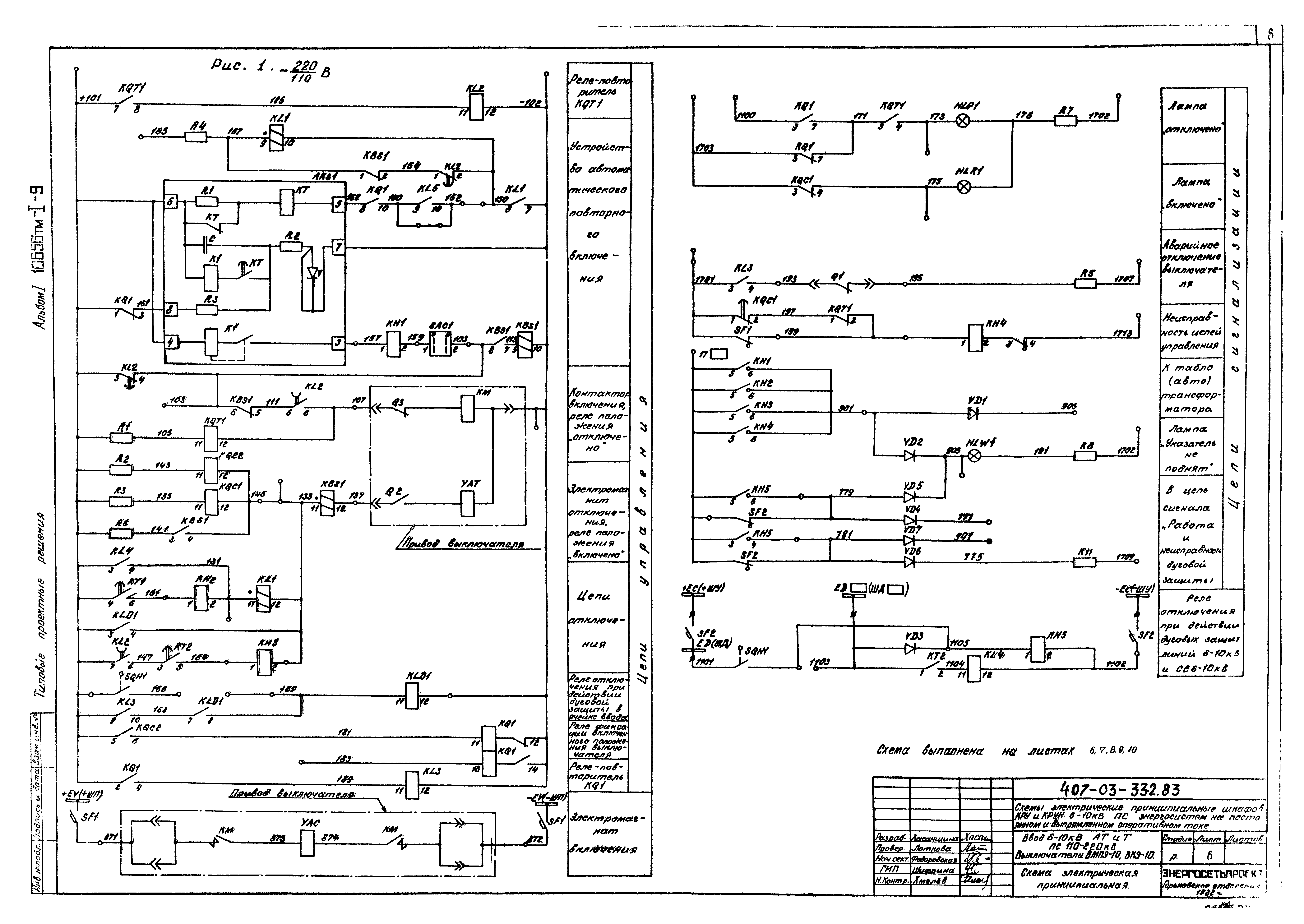 ВМПЭ-10 схема электрическая