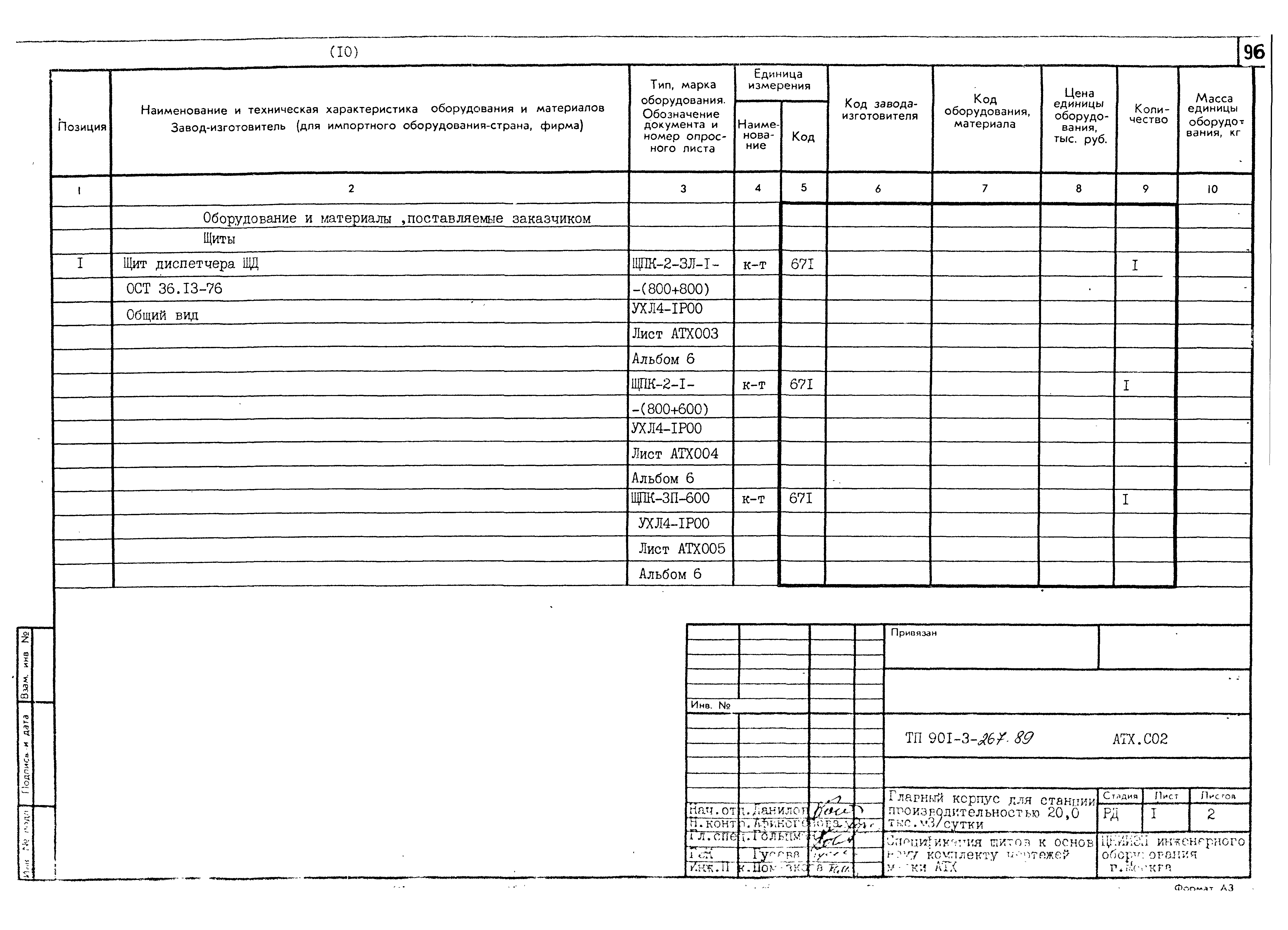 Типовой проект 901-3-267.89