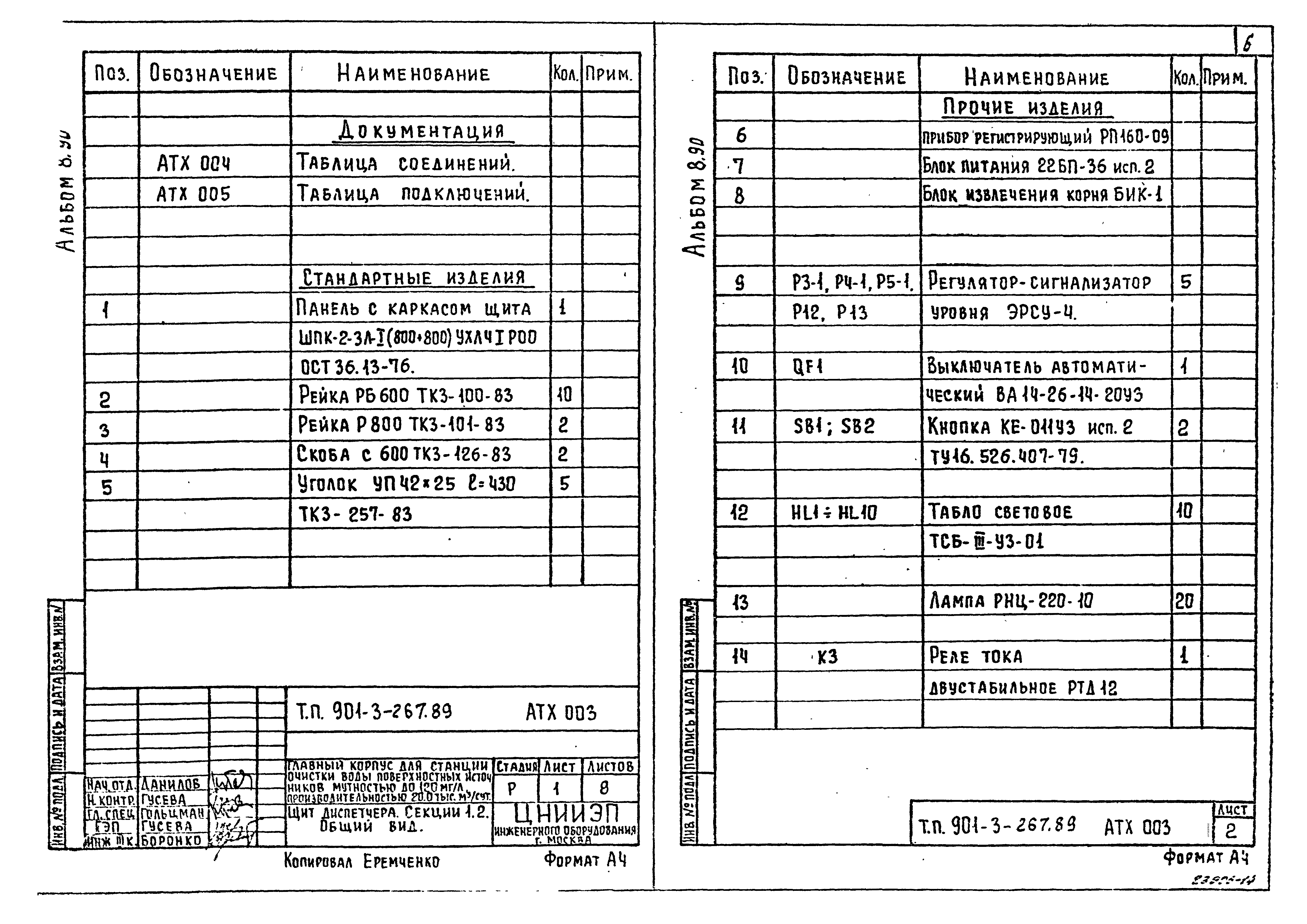 Типовой проект 901-3-267.89