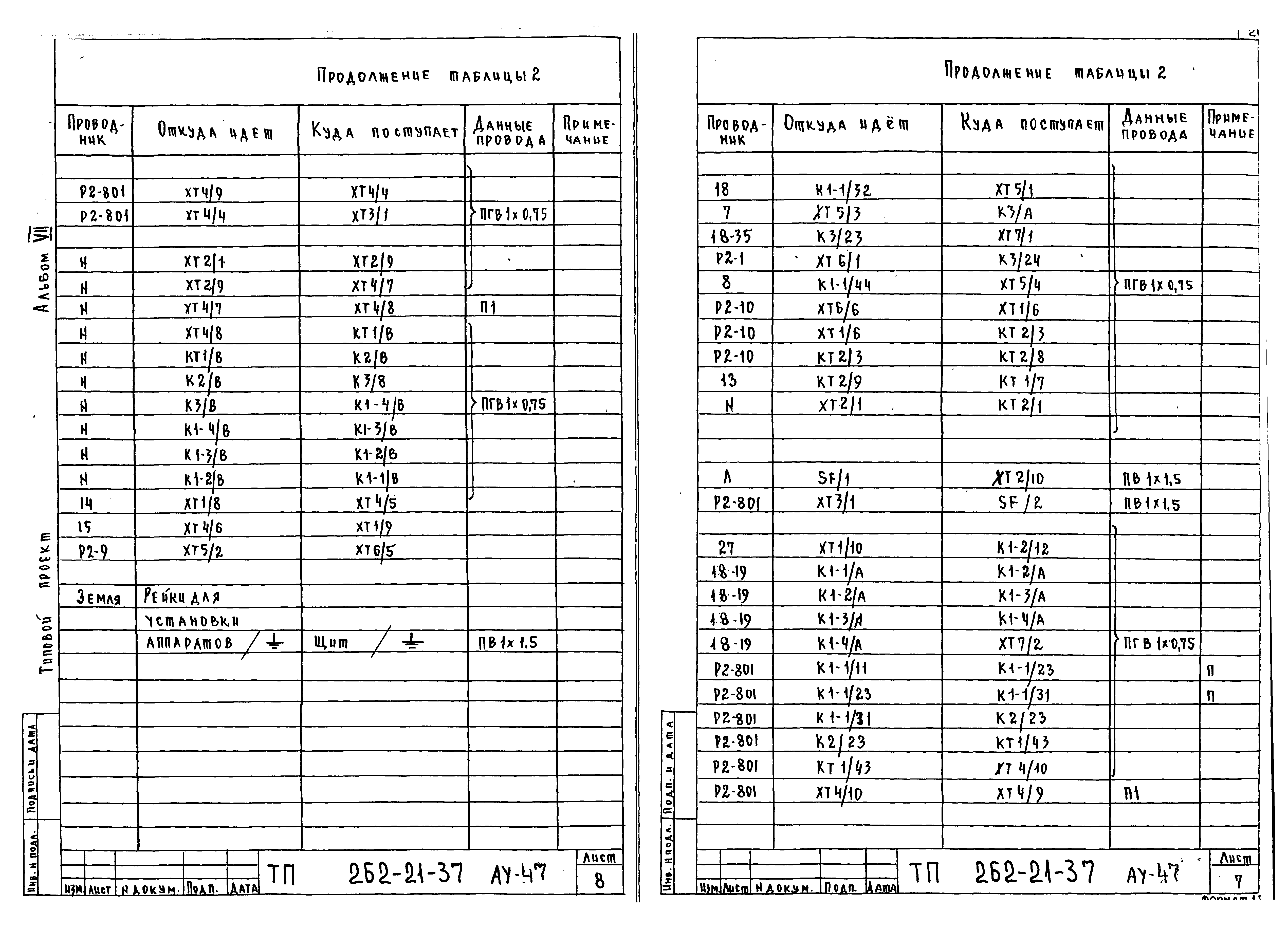 Типовой проект 262-21-37