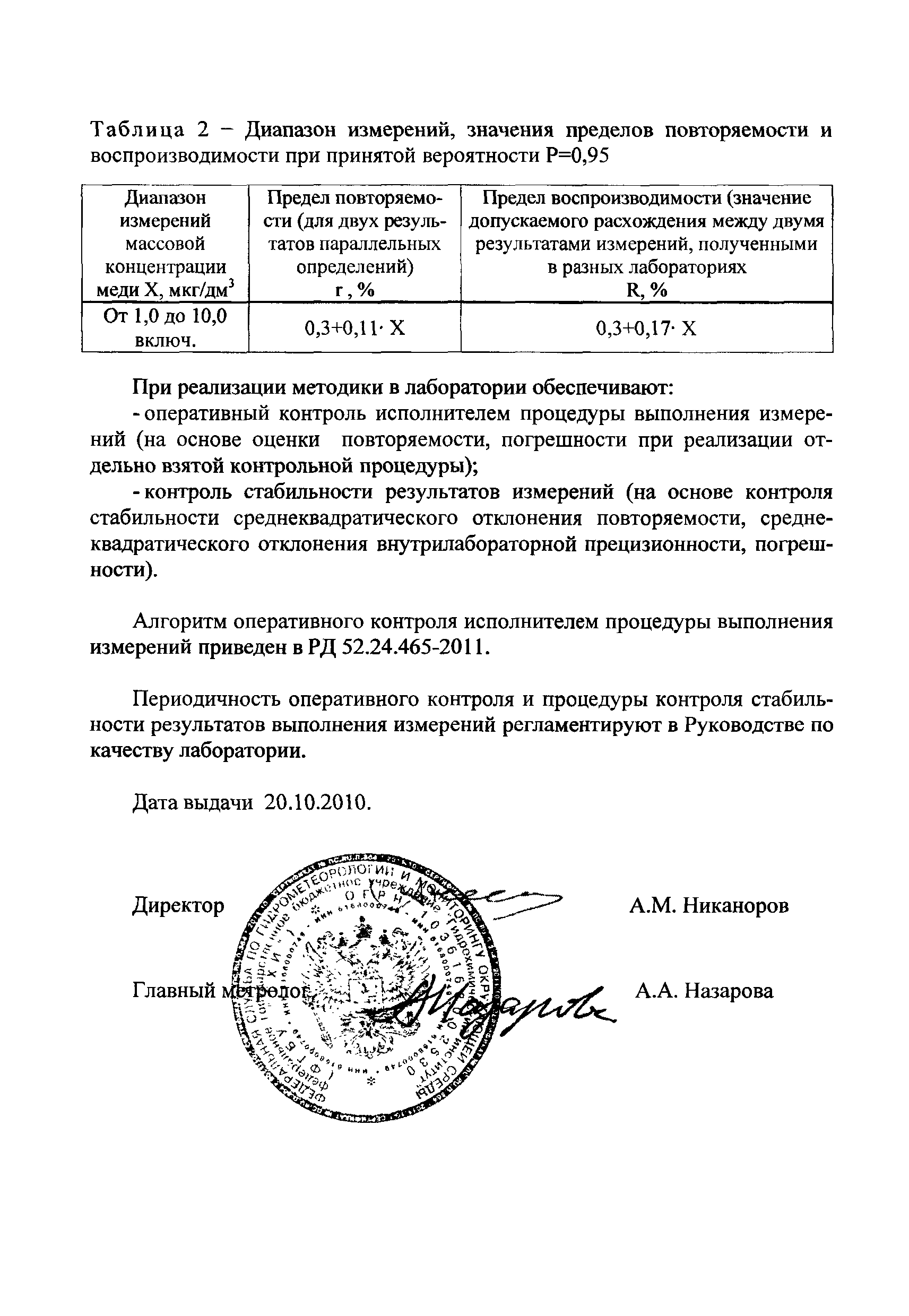 РД 52.24.465-2011