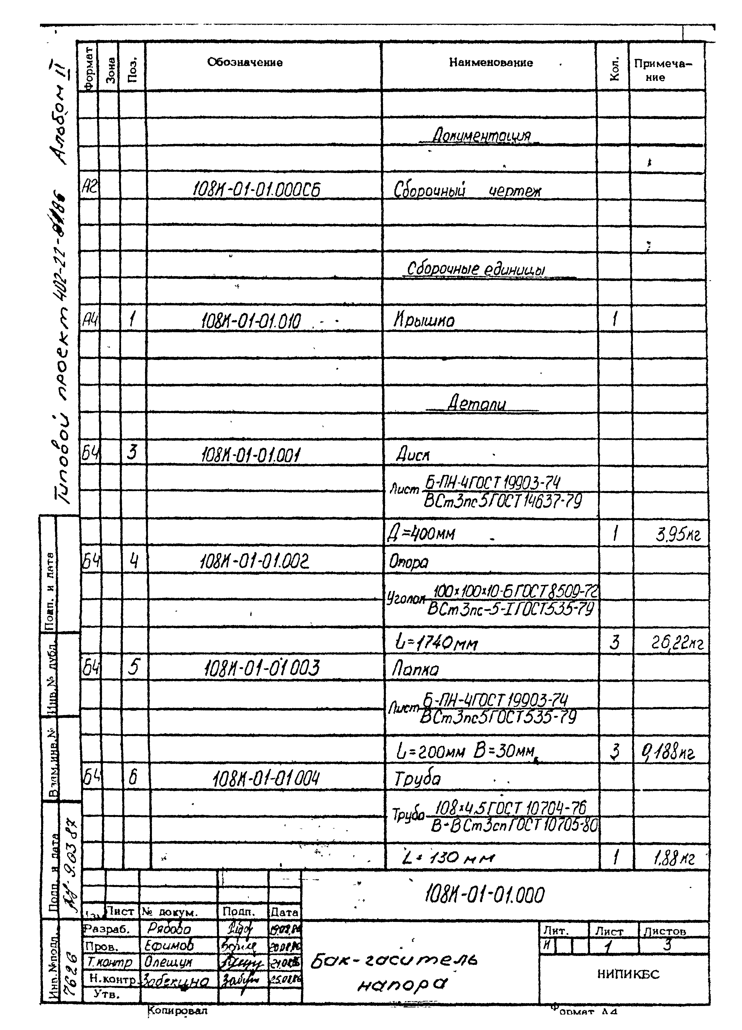 Типовой проект 402-22-71.12.88