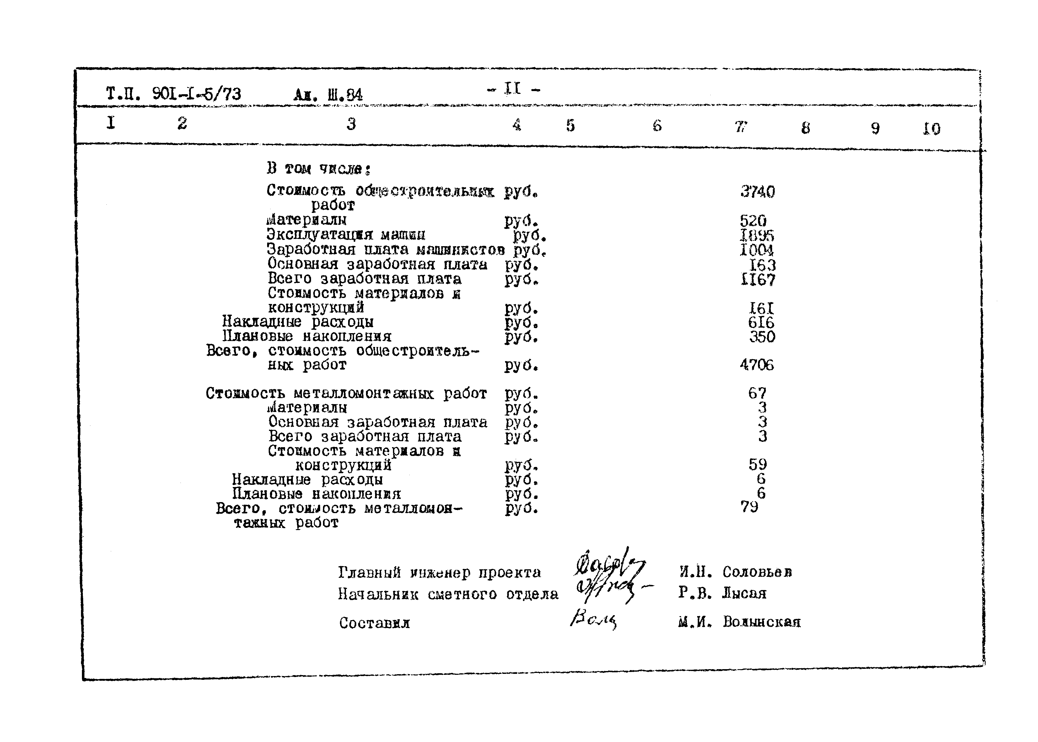 Типовой проект 901-1-5/73