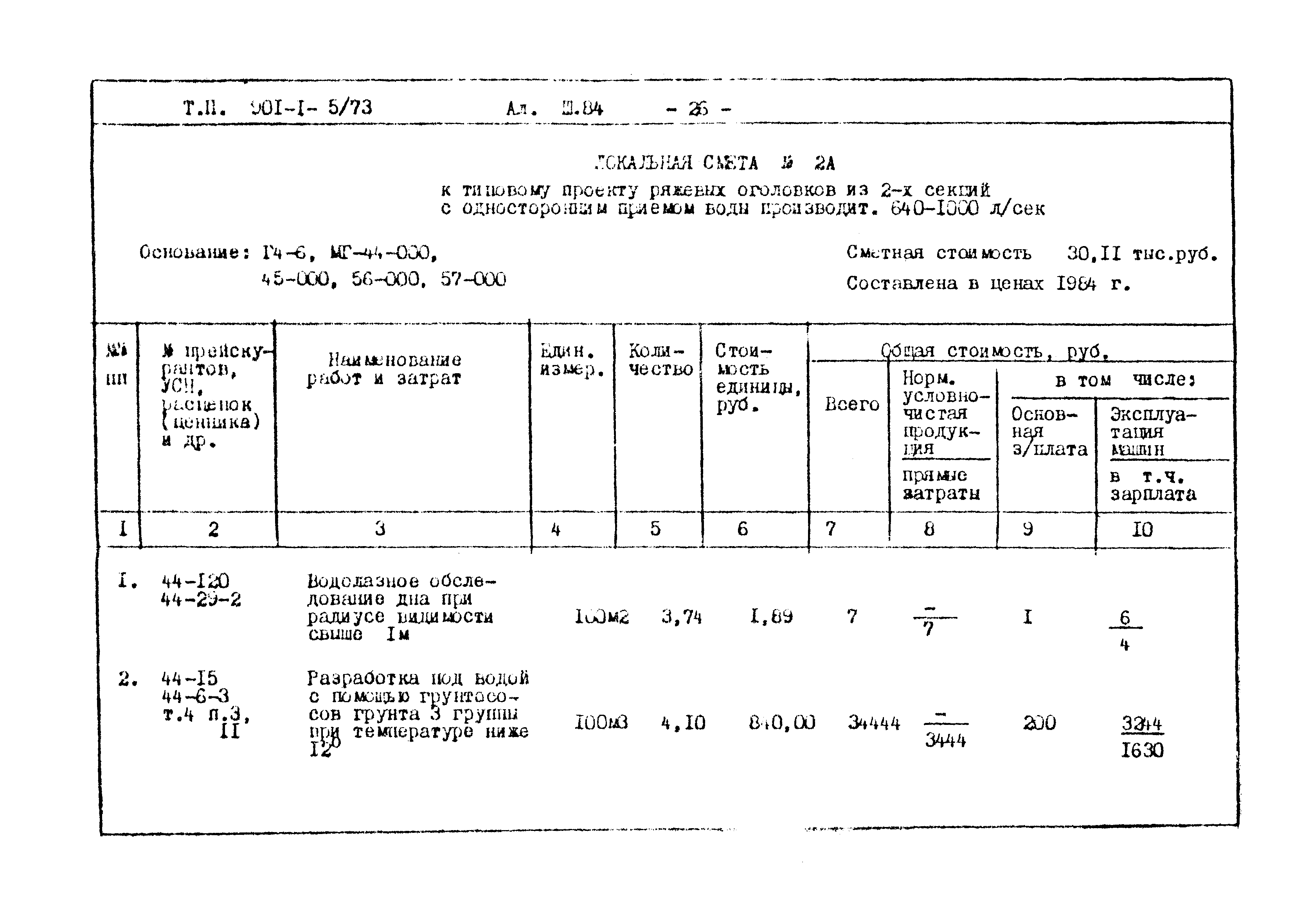 Типовой проект 901-1-5/73