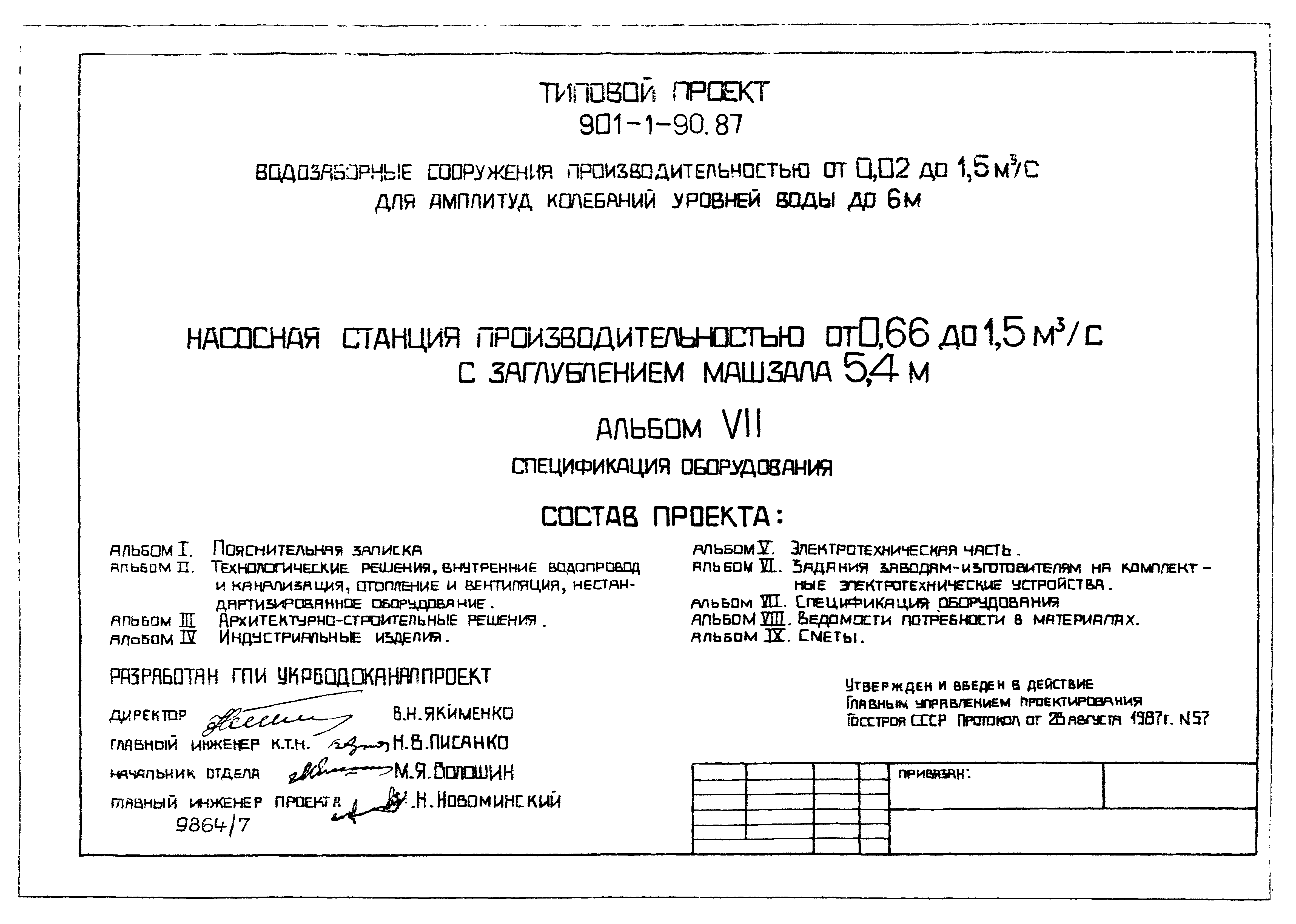 Типовой проект 901-1-89.87