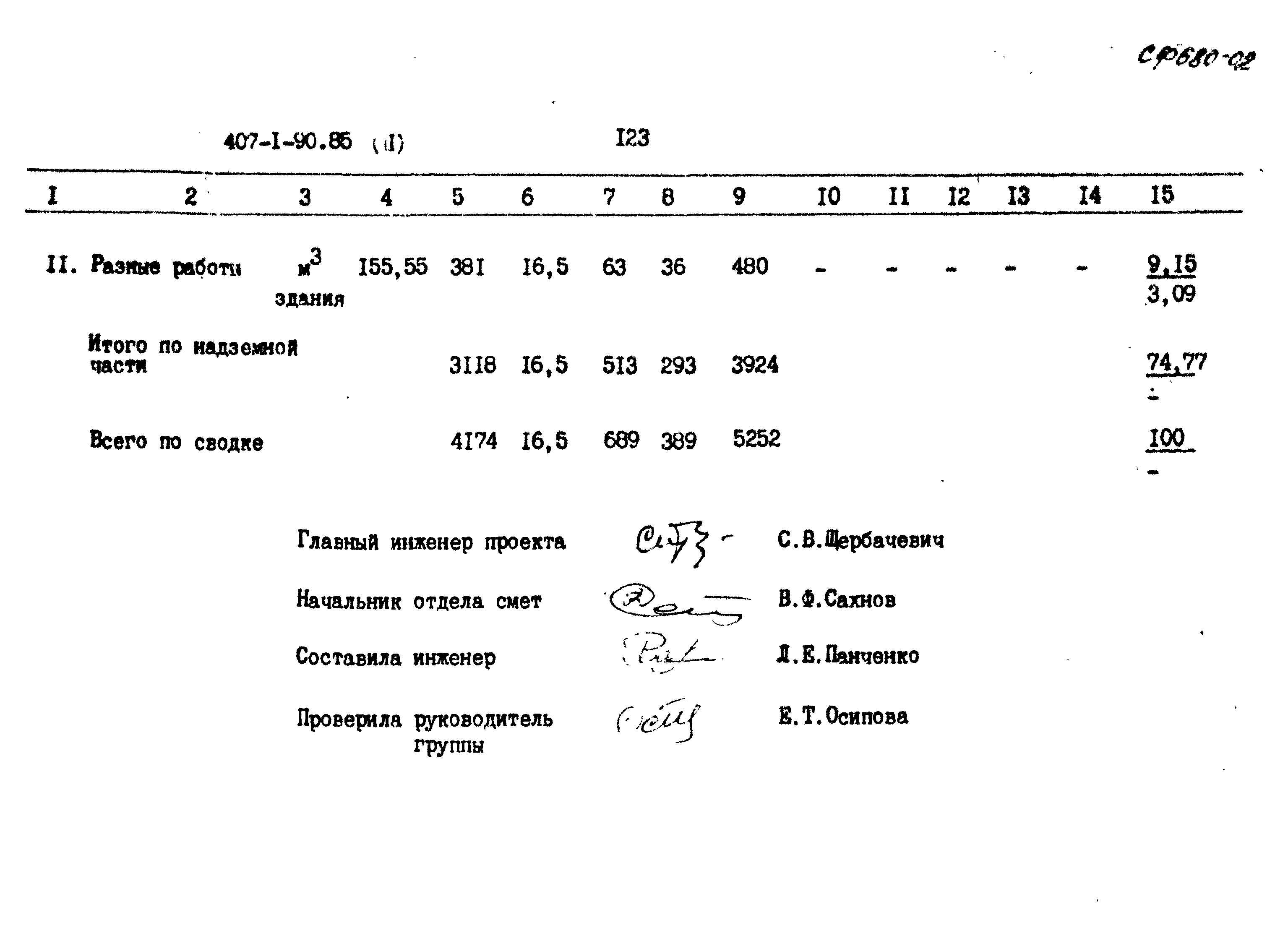 Типовой проект 407-1-90.85