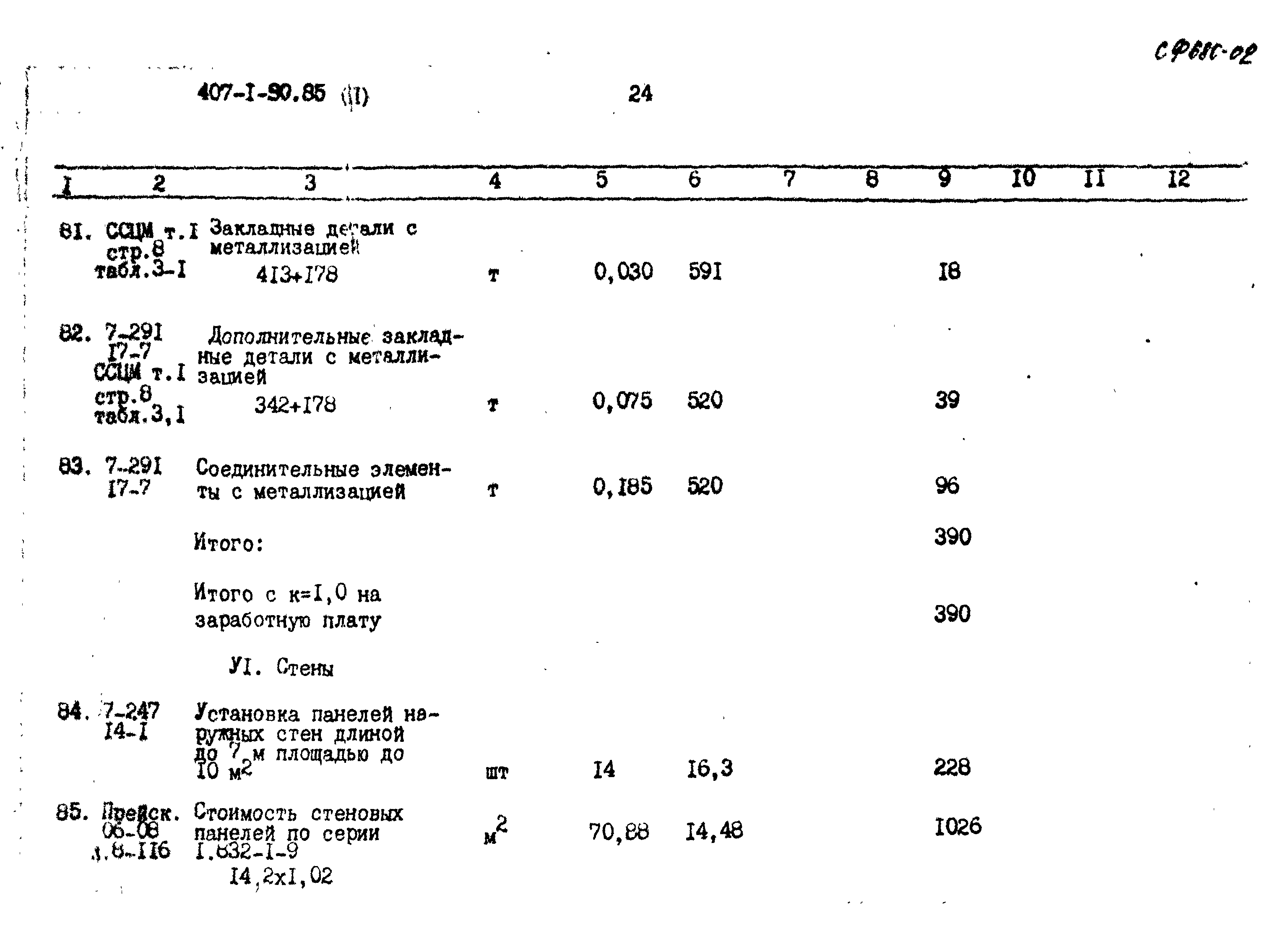 Типовой проект 407-1-90.85