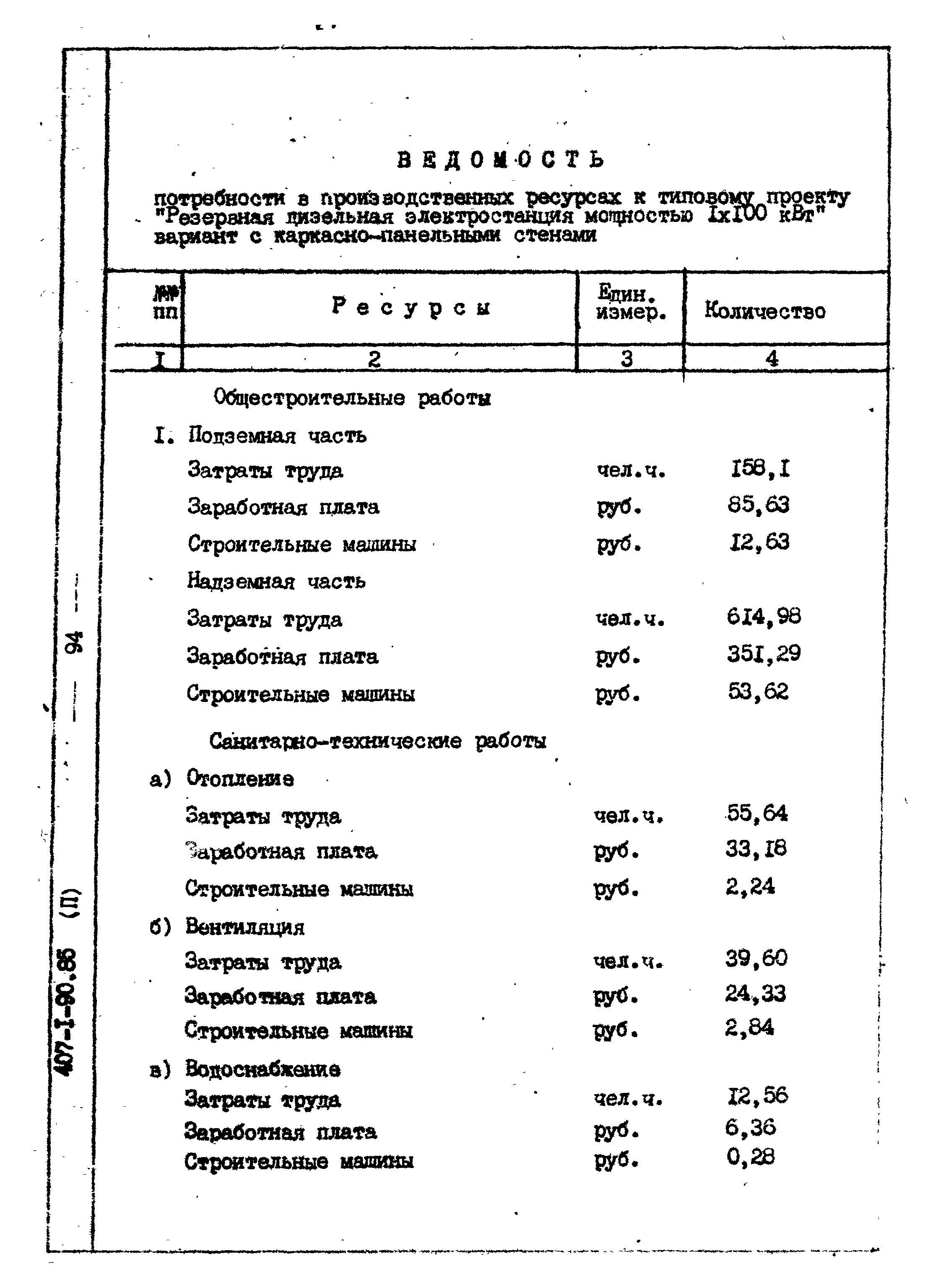 Типовой проект 407-1-90.85