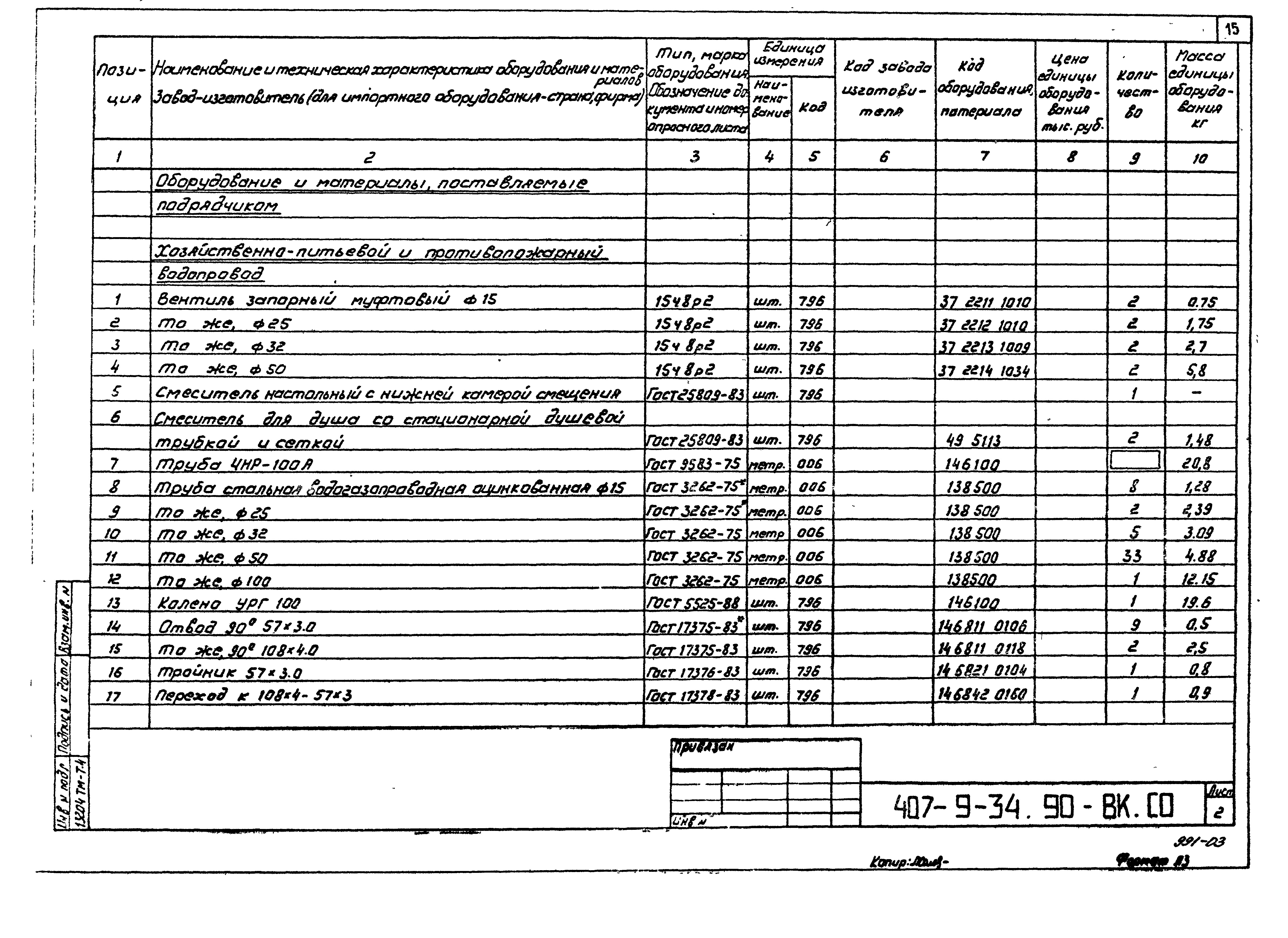 Типовой проект 407-9-34.90