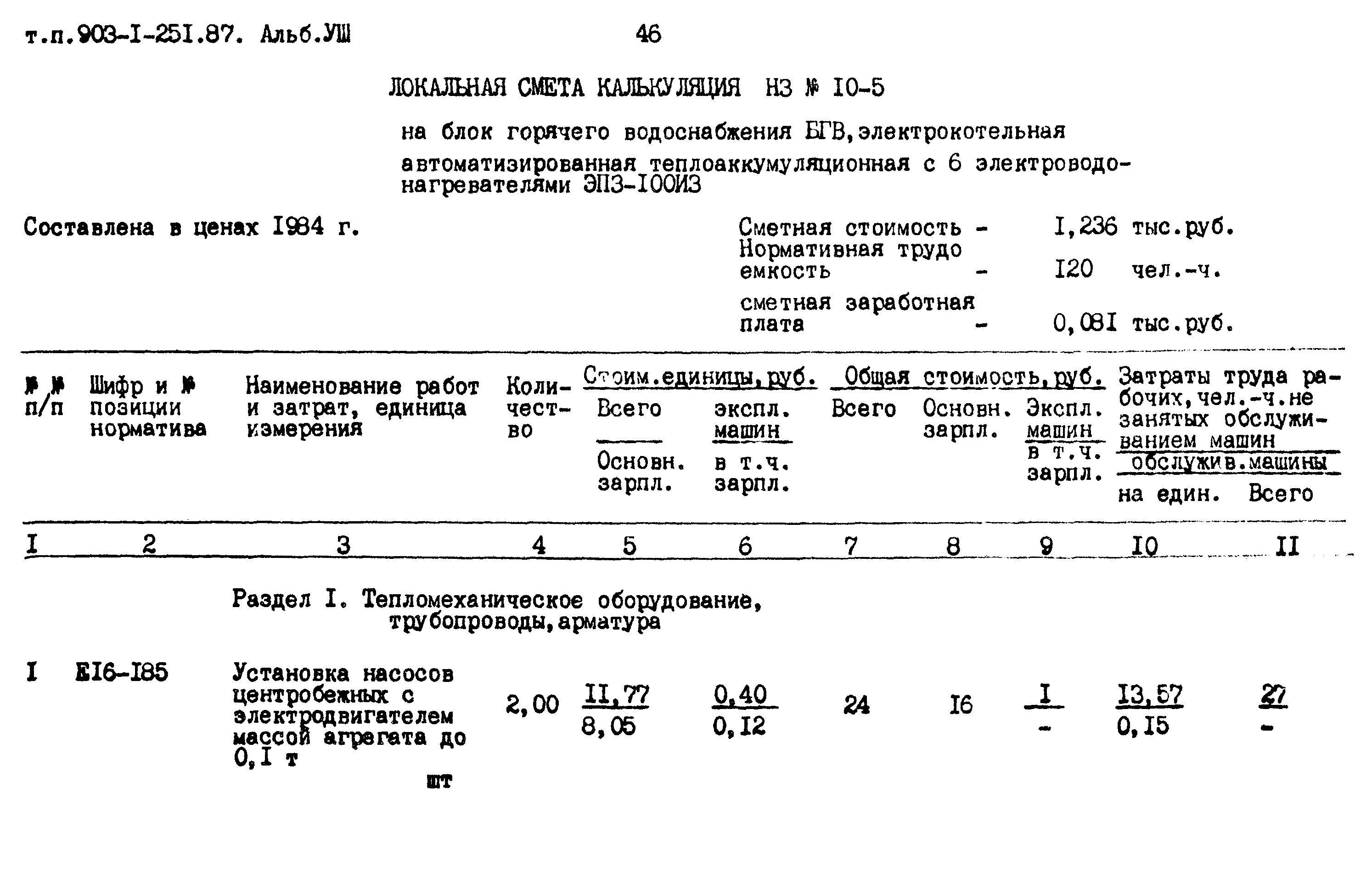 Типовой проект 903-1-251.87