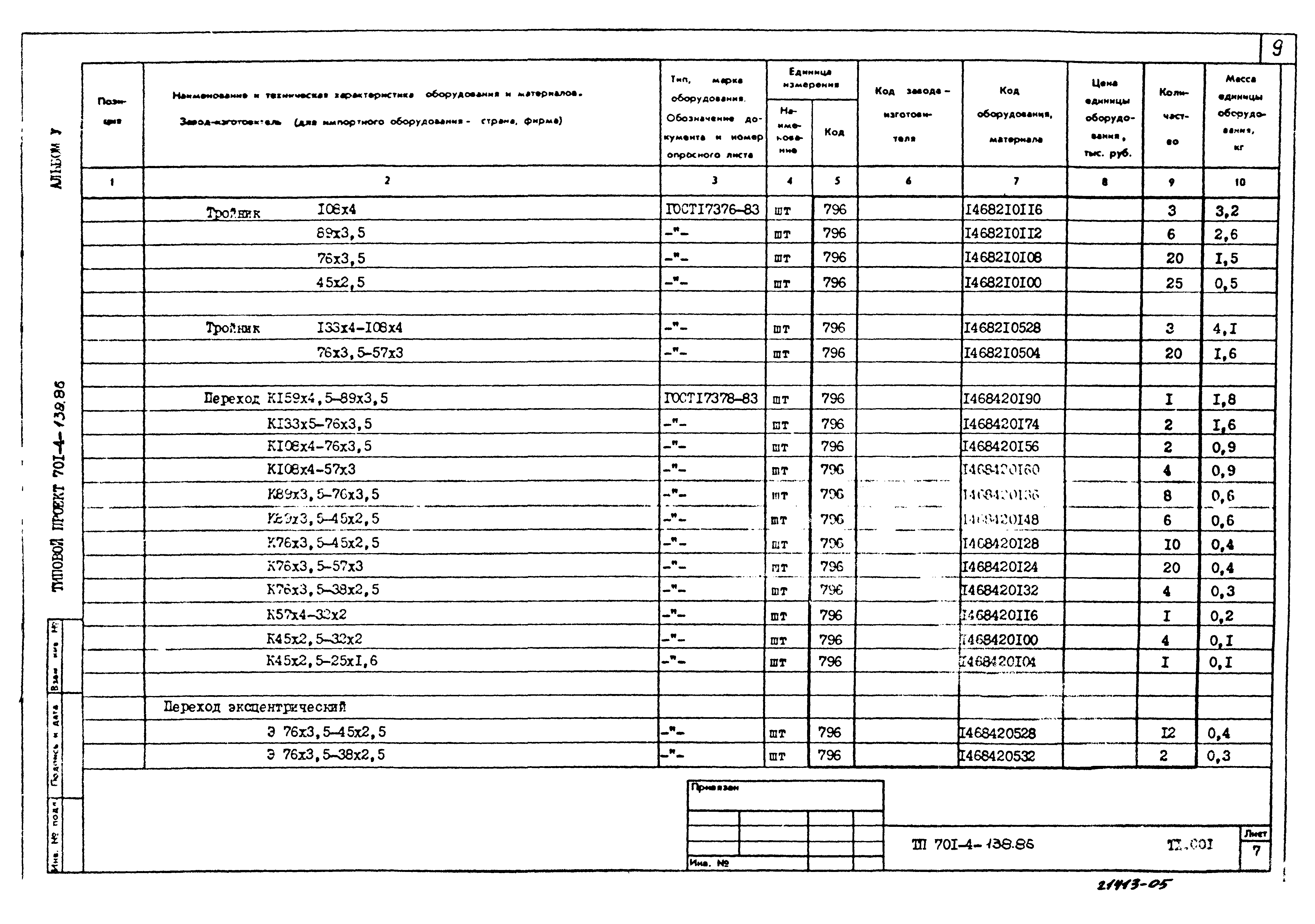 Типовой проект 701-4-138.86