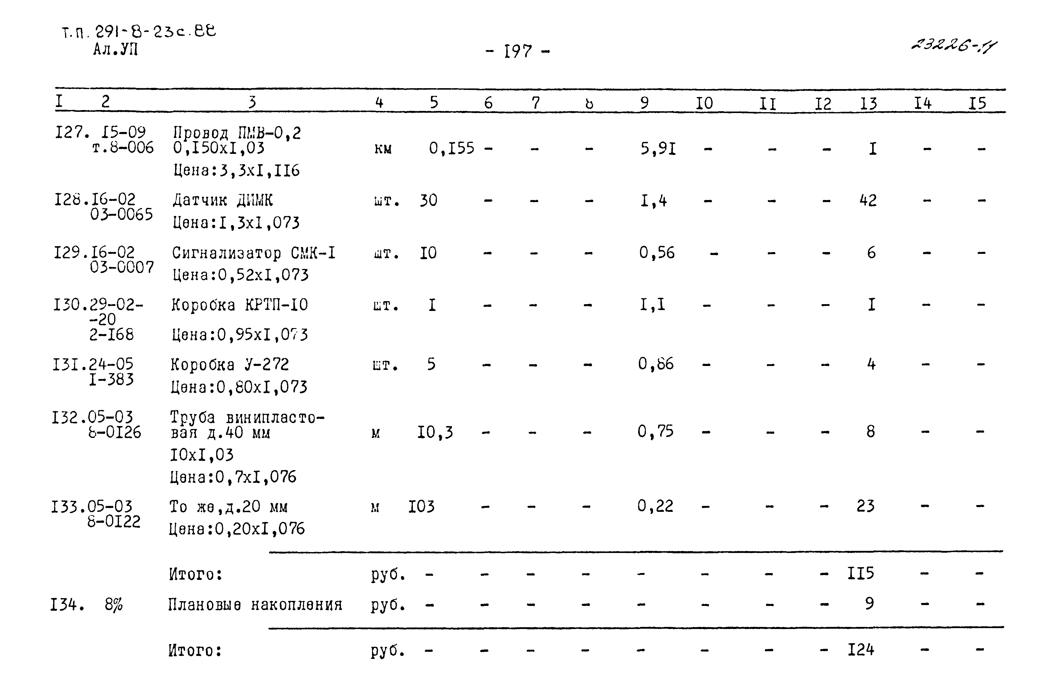 Типовой проект 291-8-23с.88