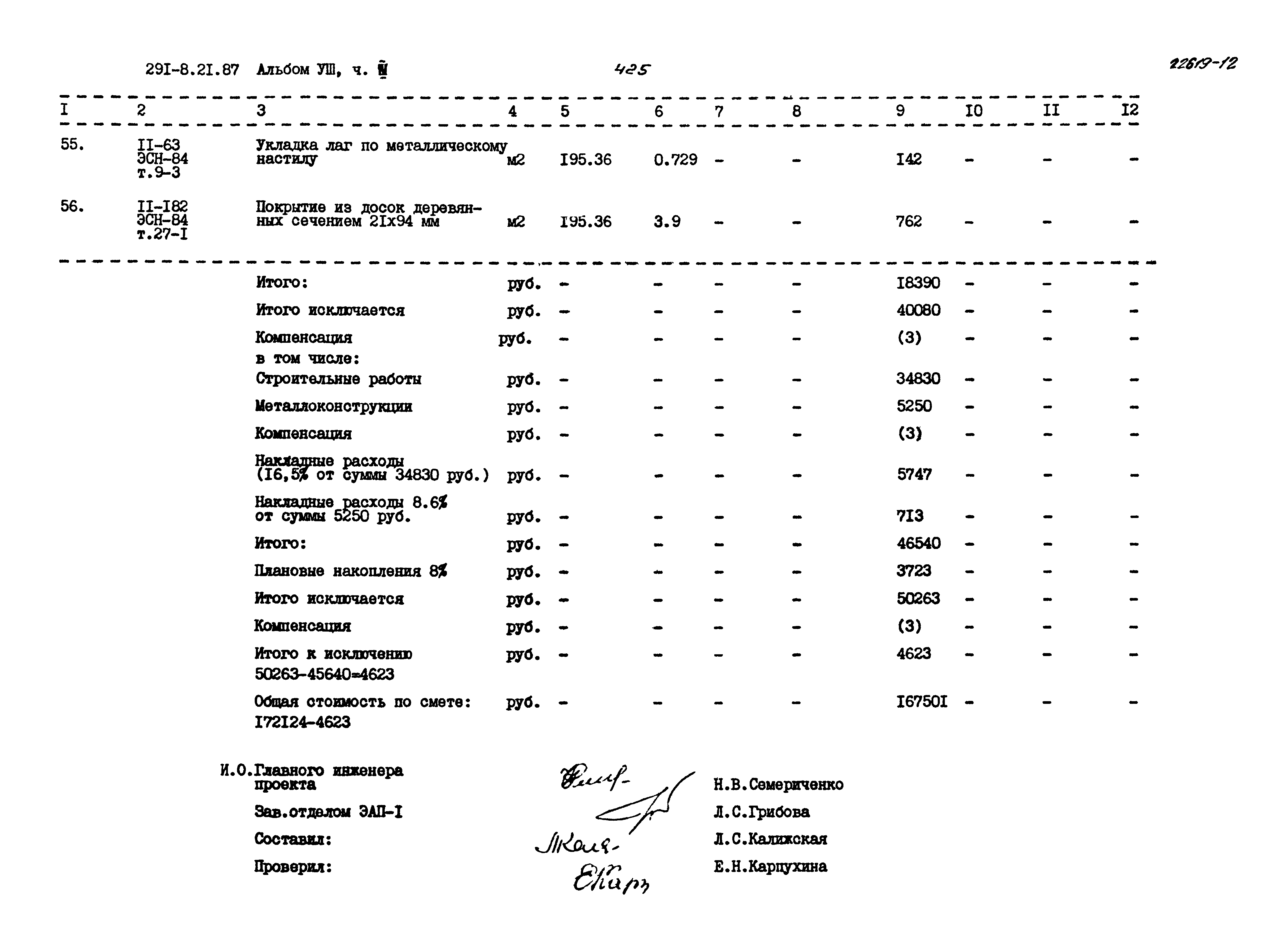 Типовой проект 291-8-21.87