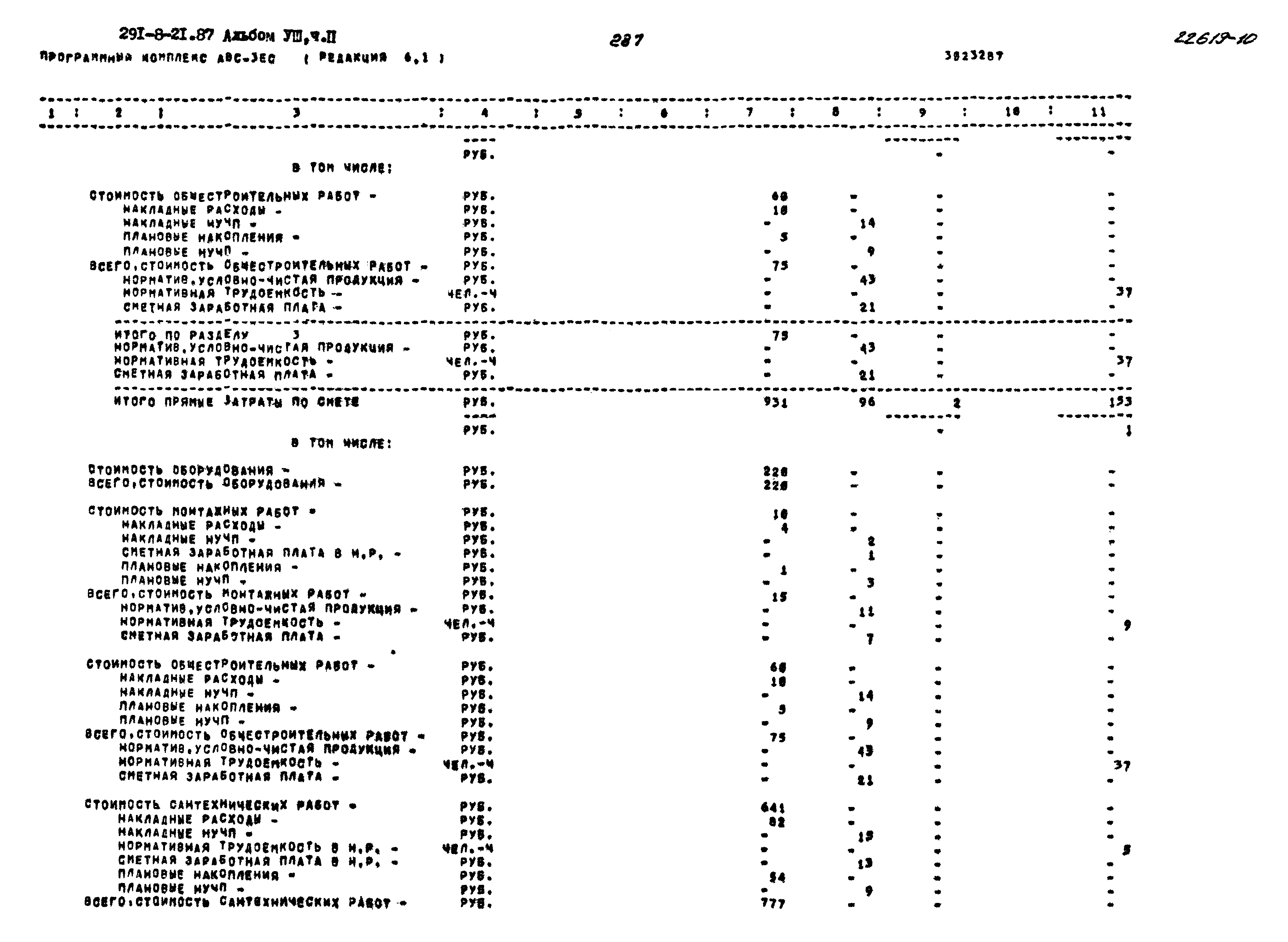 Типовой проект 291-8-21.87