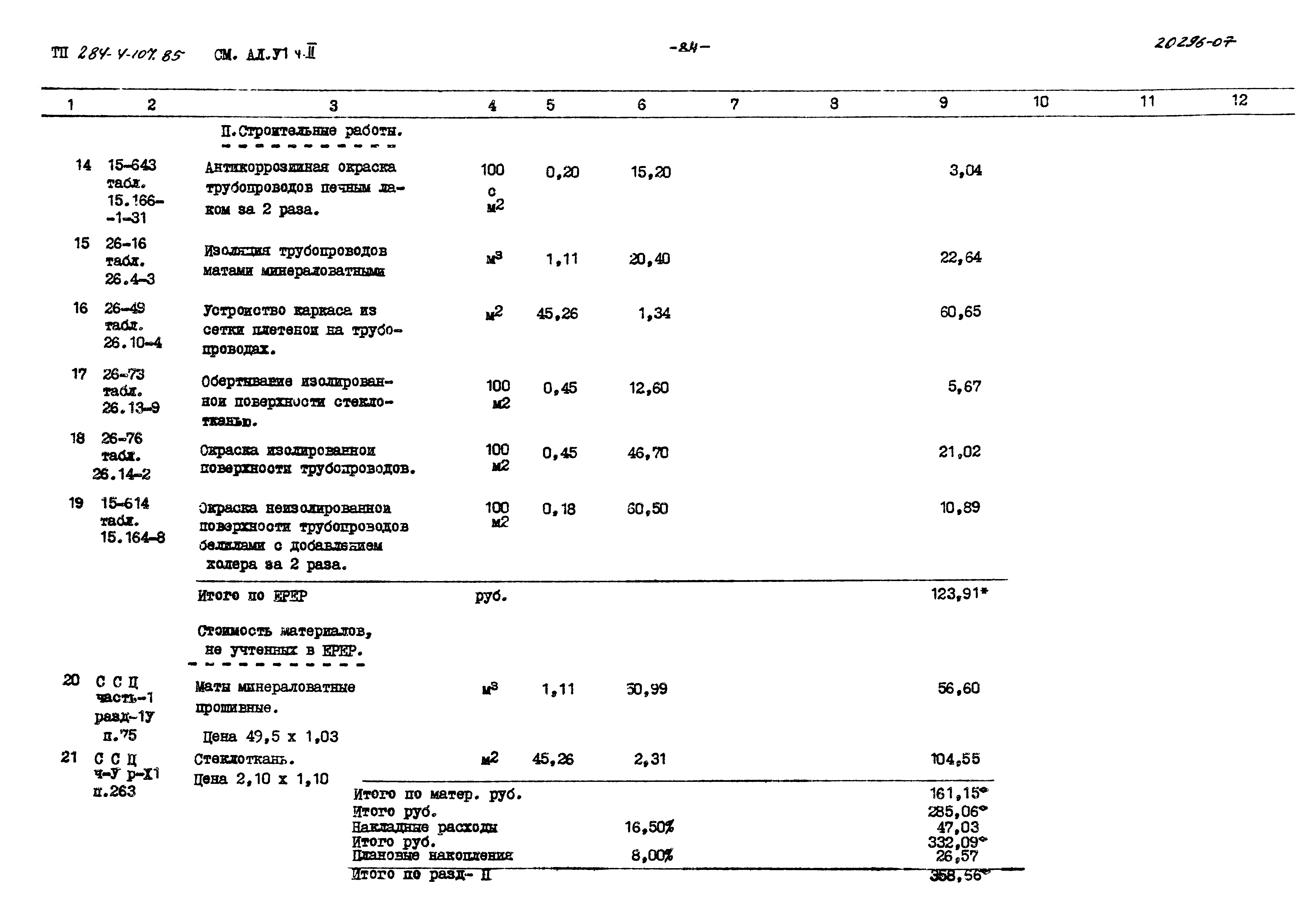 Типовой проект 284-4-107.85