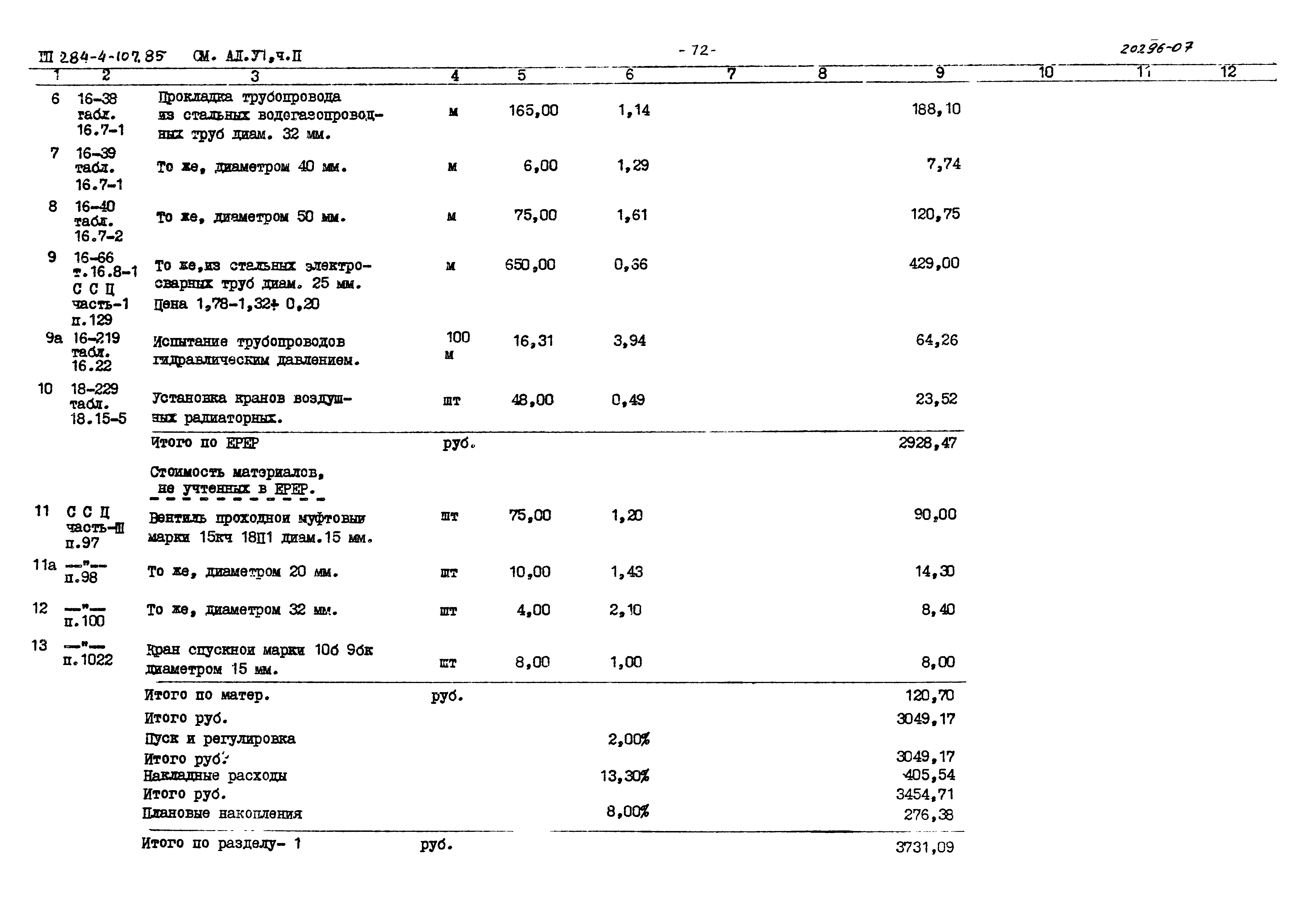 Типовой проект 284-4-107.85